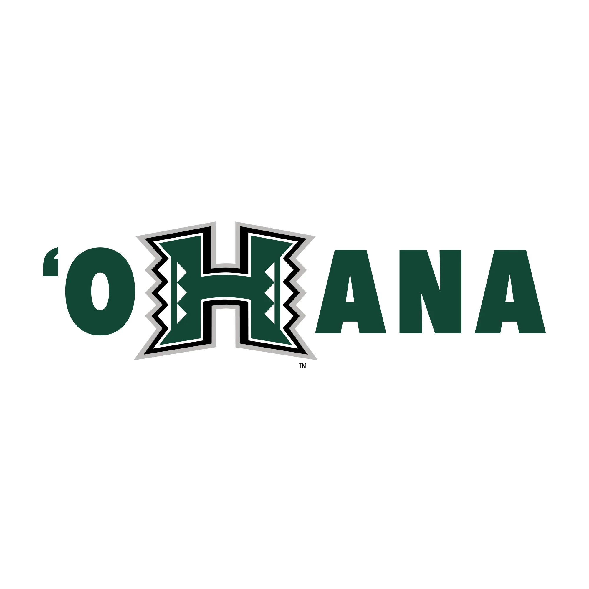 Hawaii Manoa Rainbow Warriors OHANA T Shirt - White - Image 2