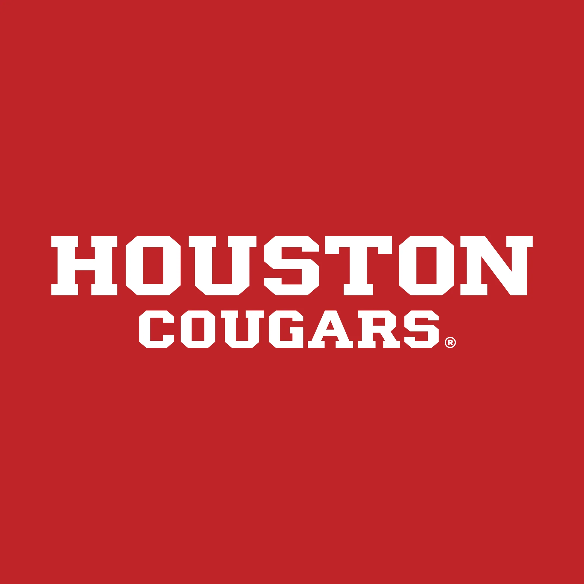 University of Houston Cougars Basic Block Long Sleeve T-Shirt - Red - Image 2