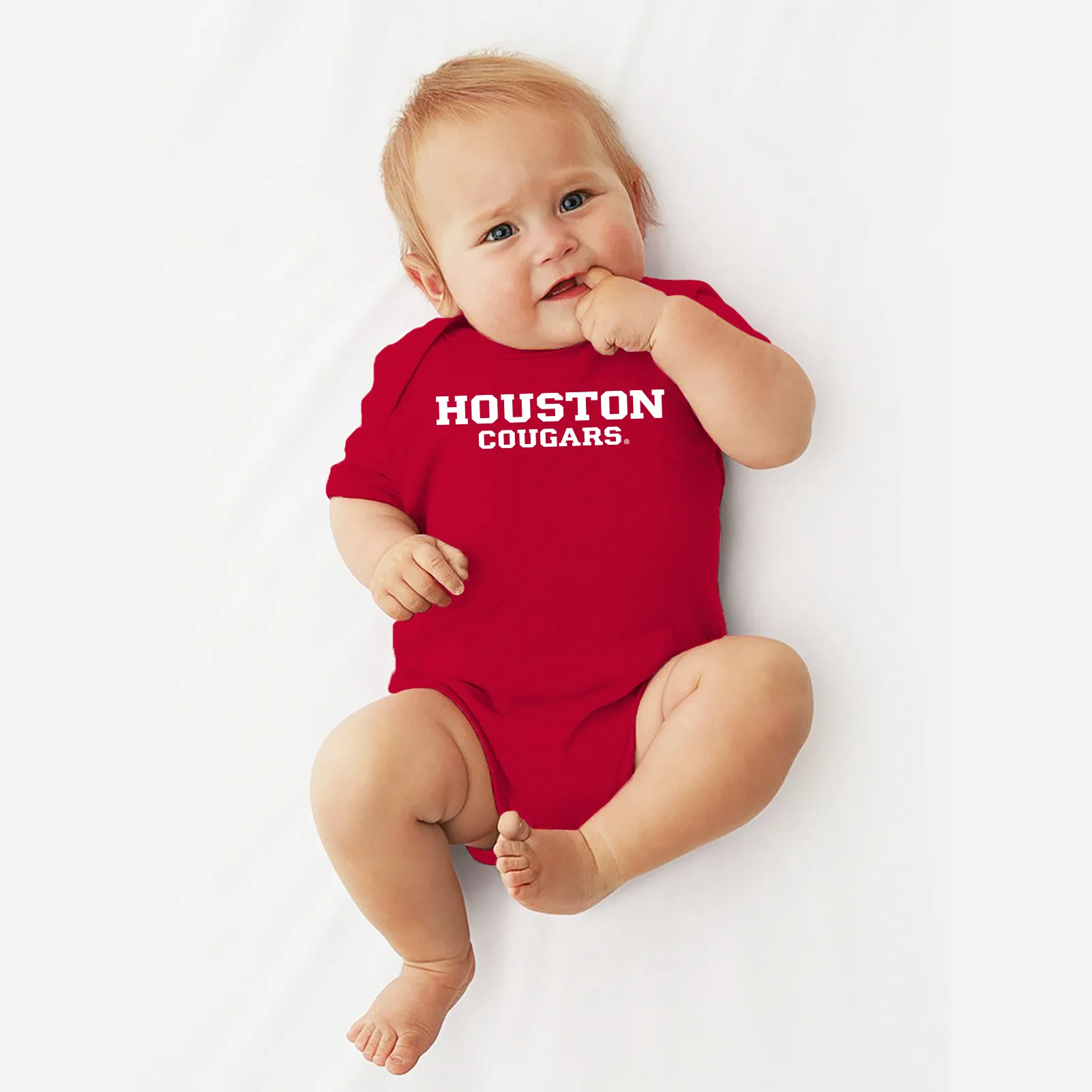 University of Houston Cougars Basic Block Creeper - Red - Image 4