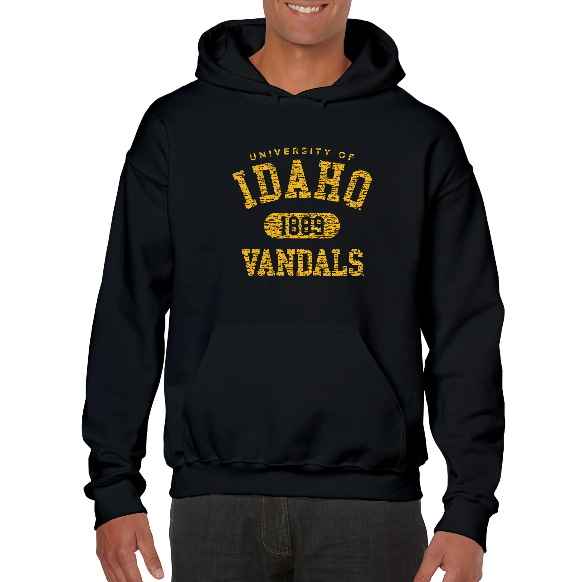 Idaho Athletic Arch Hoodie - Black - Image 3