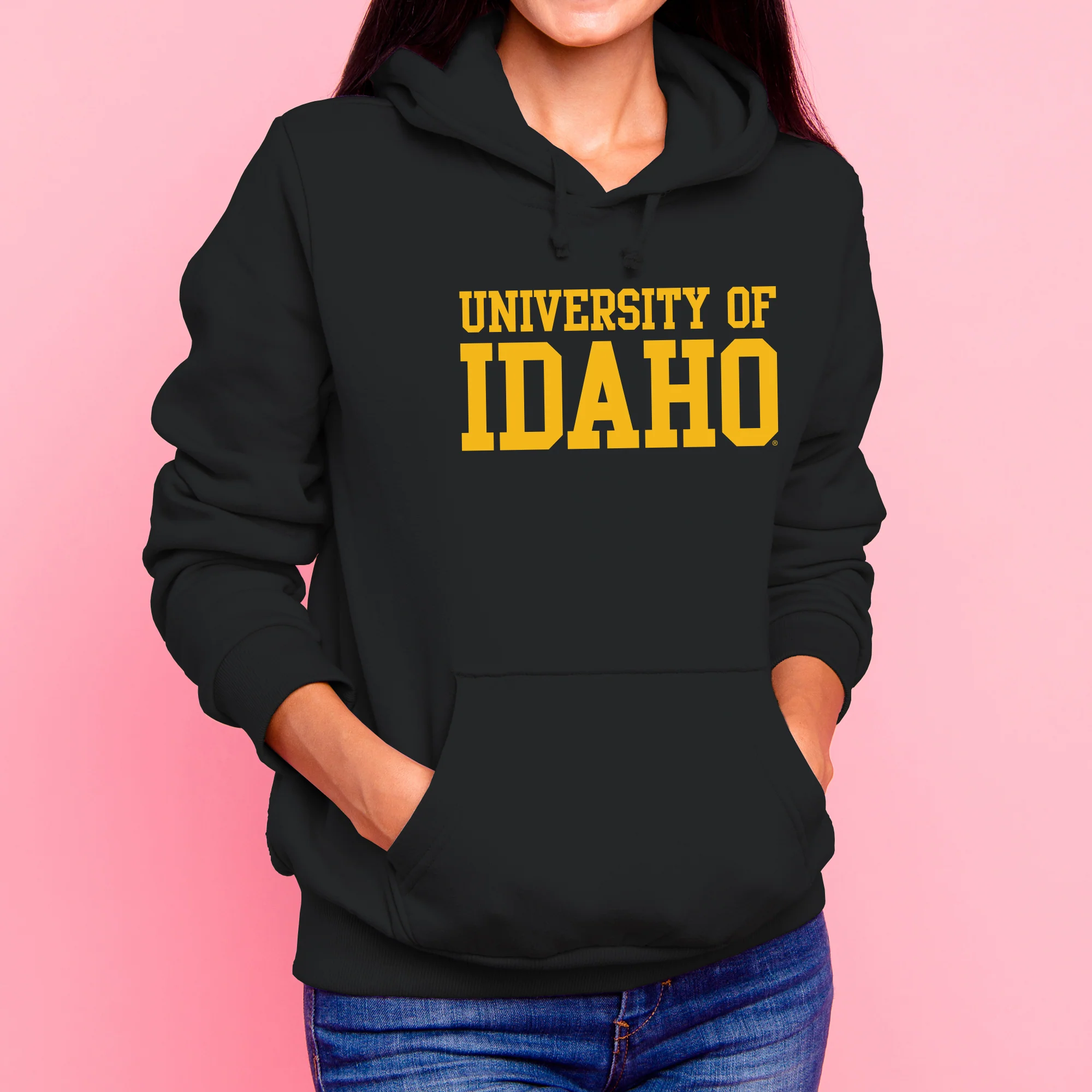 Idaho Vandals Basic Block Hoodie - Black - Image 4