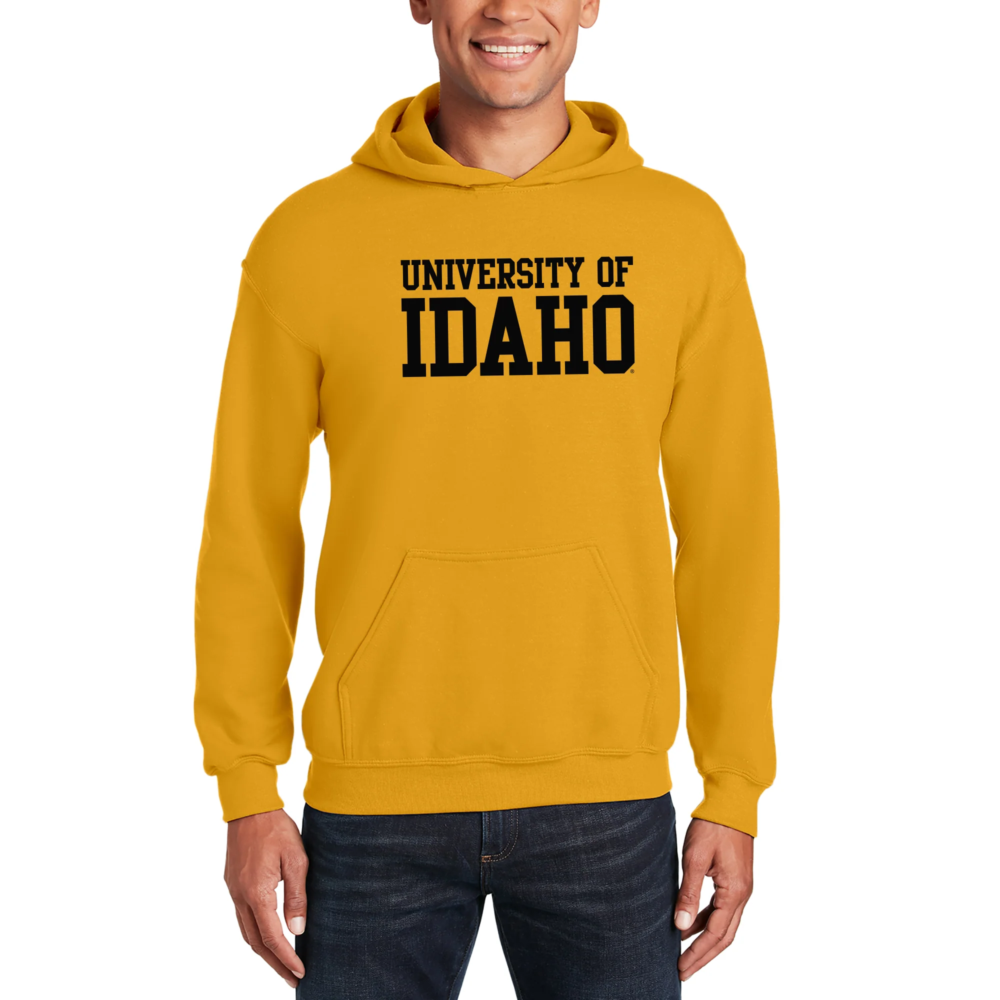 Idaho Vandals Basic Block Hoodie - Gold - Image 3