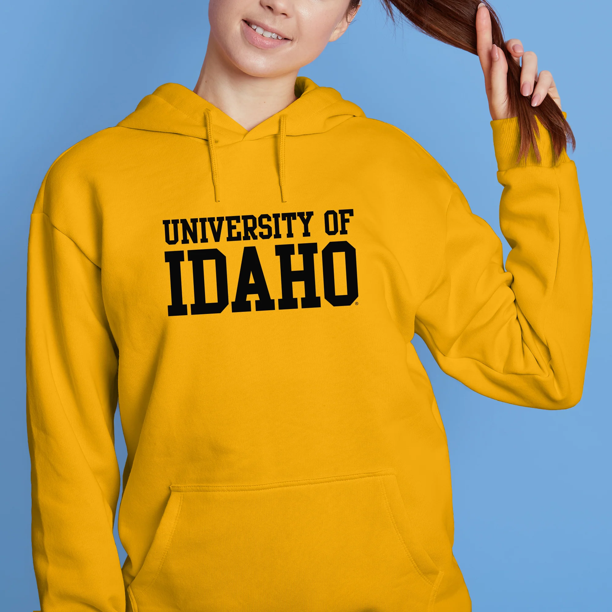 Idaho Vandals Basic Block Hoodie - Gold - Image 4