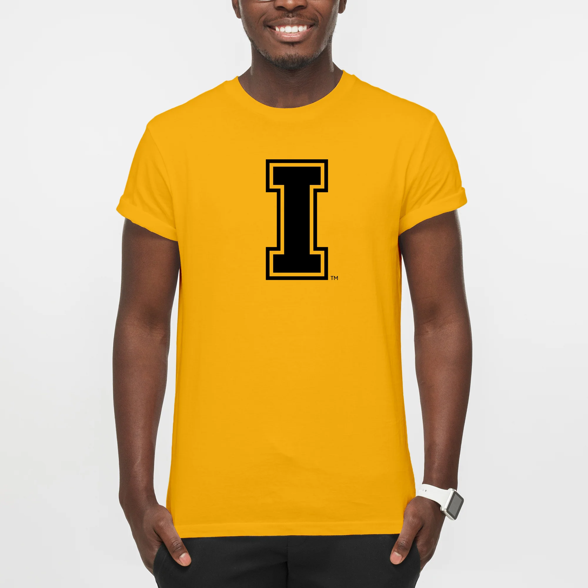 Idaho Vandals Primary Logo T Shirt - Gold - Image 3
