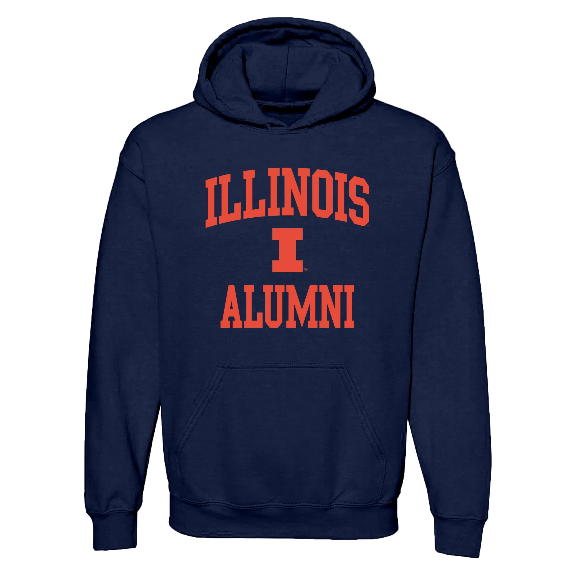 Illinois Arch Logo Alumni Hoodie - Navy