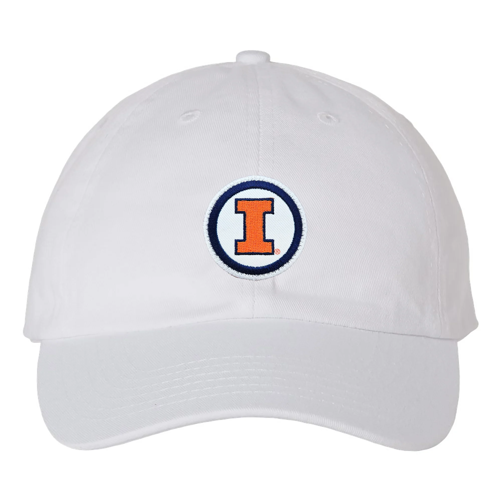 Illinois Circle Logo Patch Adult Bio-Washed Classic Dad Hat - Image 2