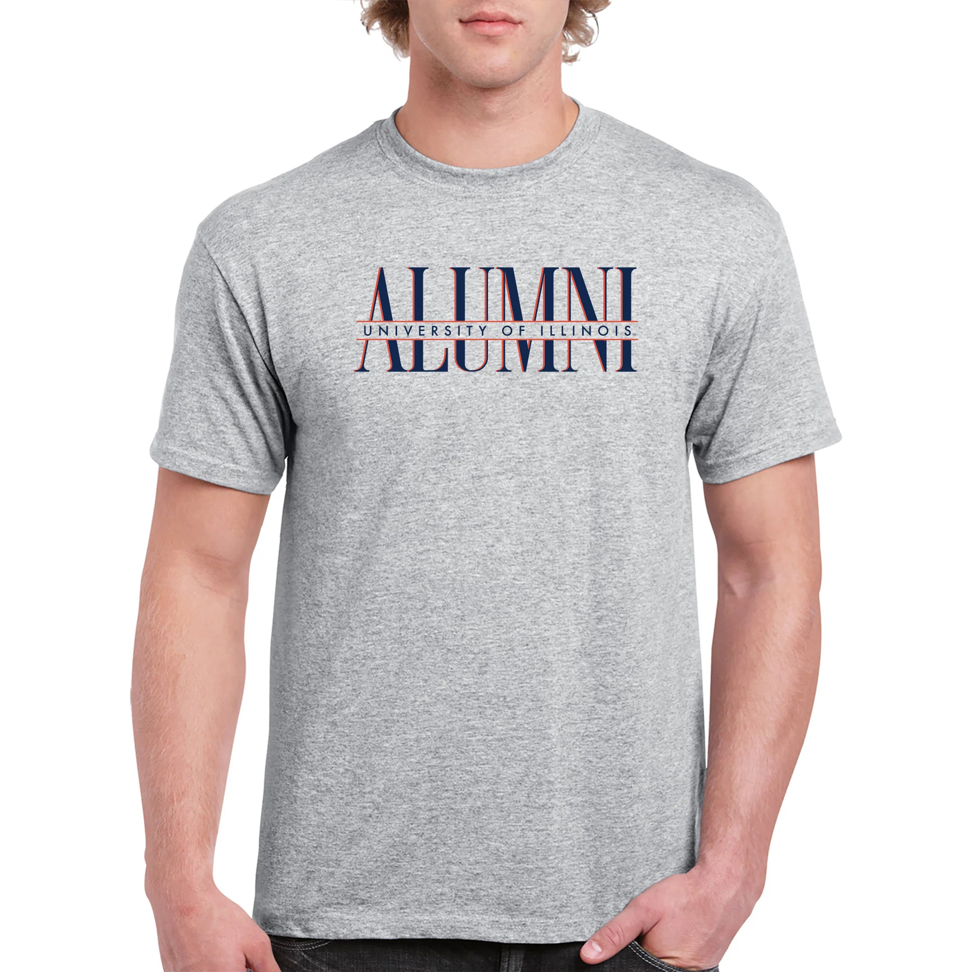 Illinois Classic Alumni T-Shirt - Sport Grey - Image 3