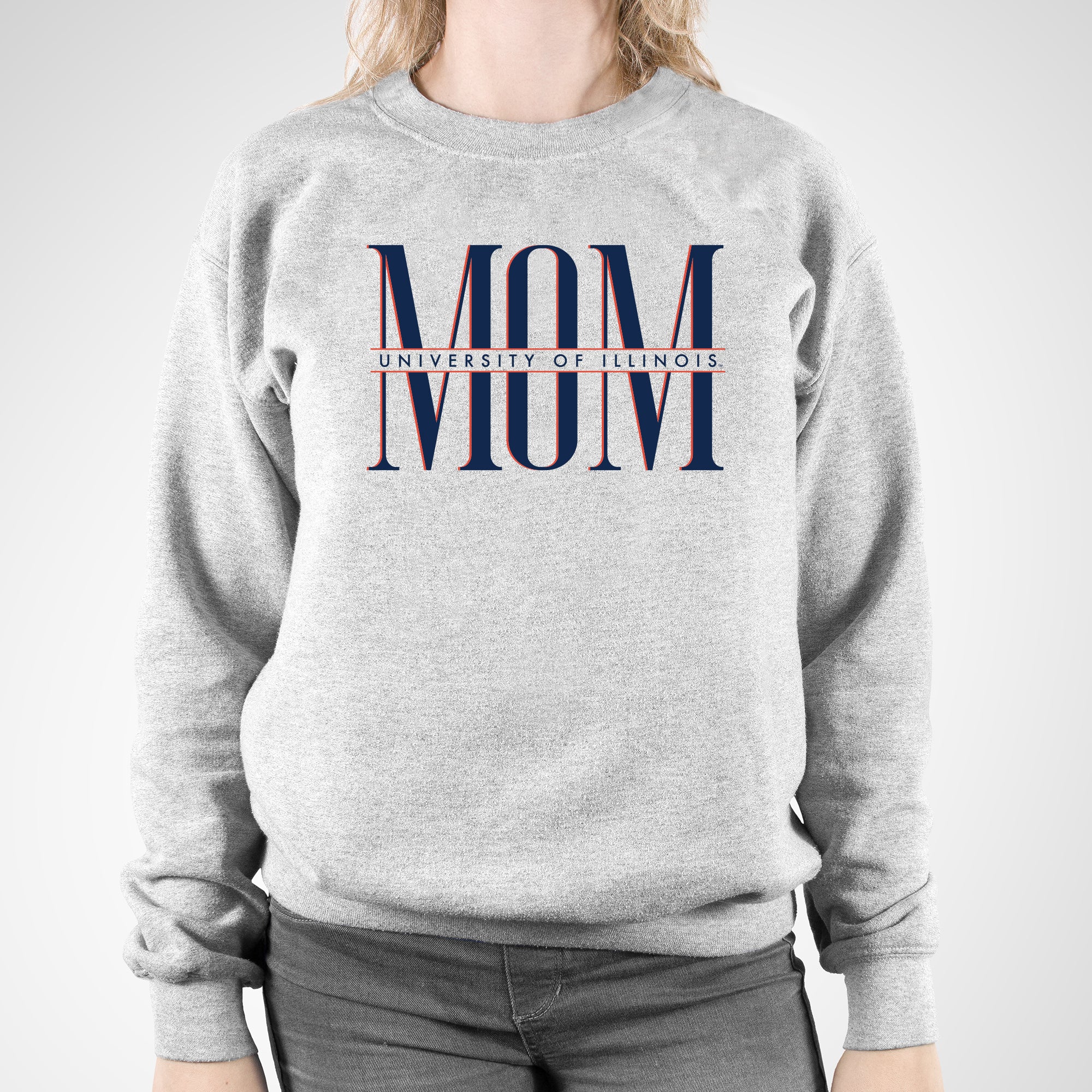Illinois Classic Mom Crewneck - Sport Grey - Image 3