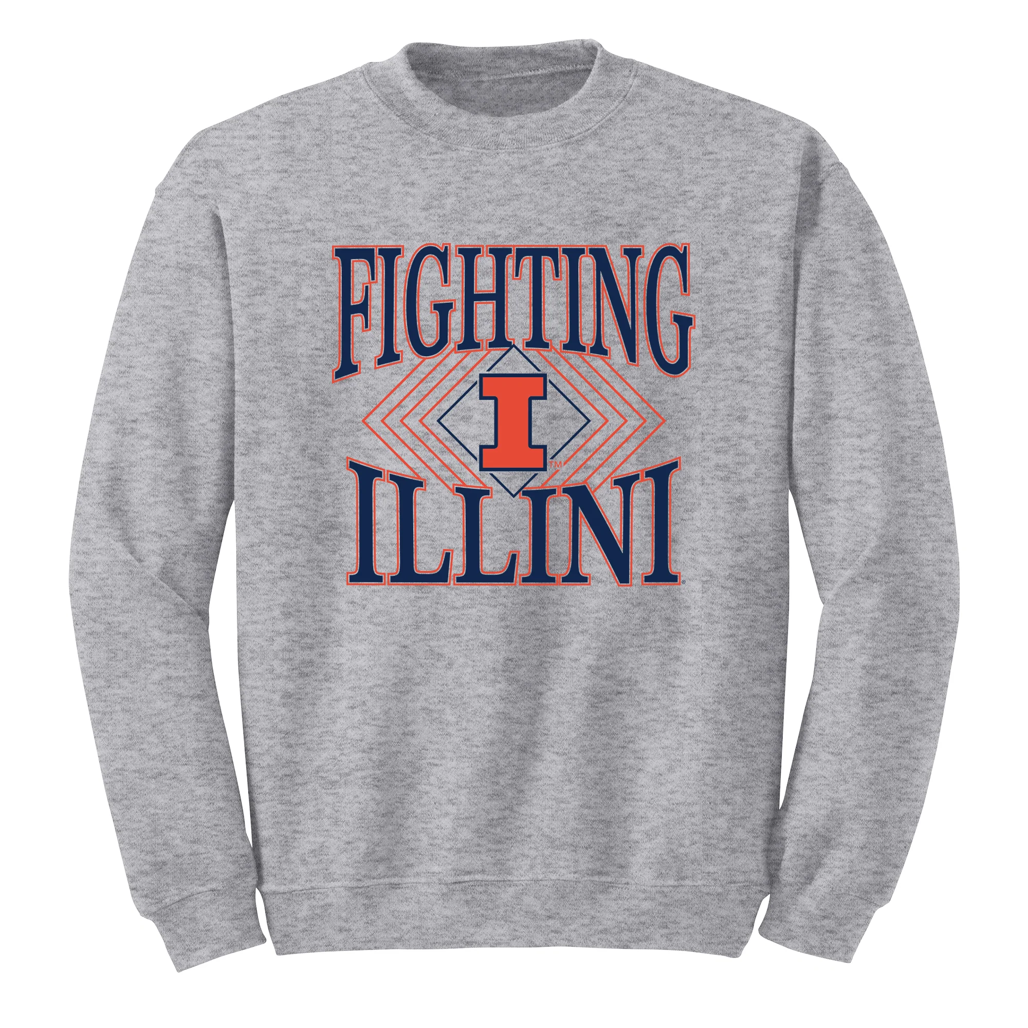 Illinois Diamond Victory JA BTB Fleece Crewneck - Oxford