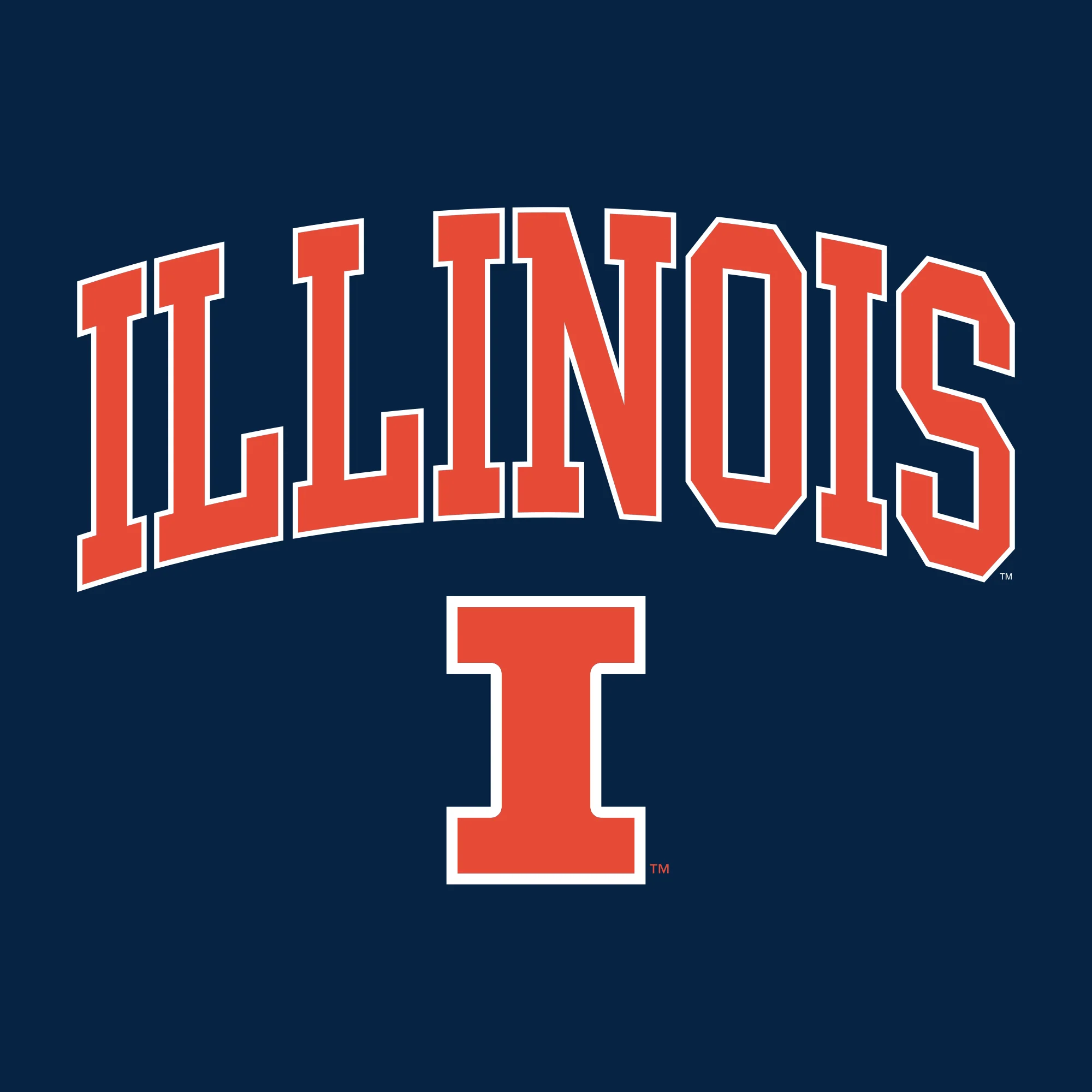 Illinois Fighting Illini Arch Logo Youth T-Shirt - Navy - Image 2