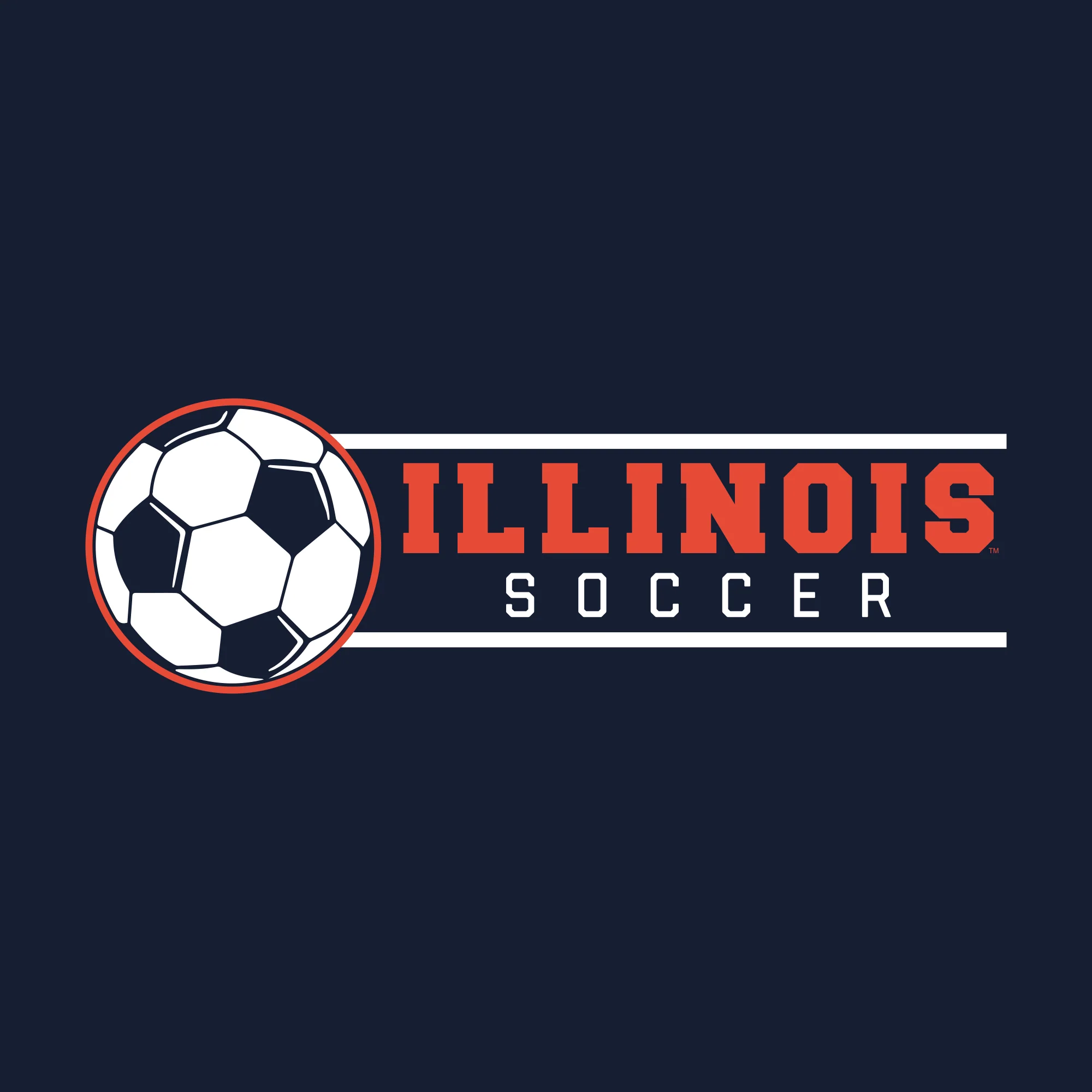 Illinois Fighting Illini Soccer Spotlight T Shirt - Navy - Image 2