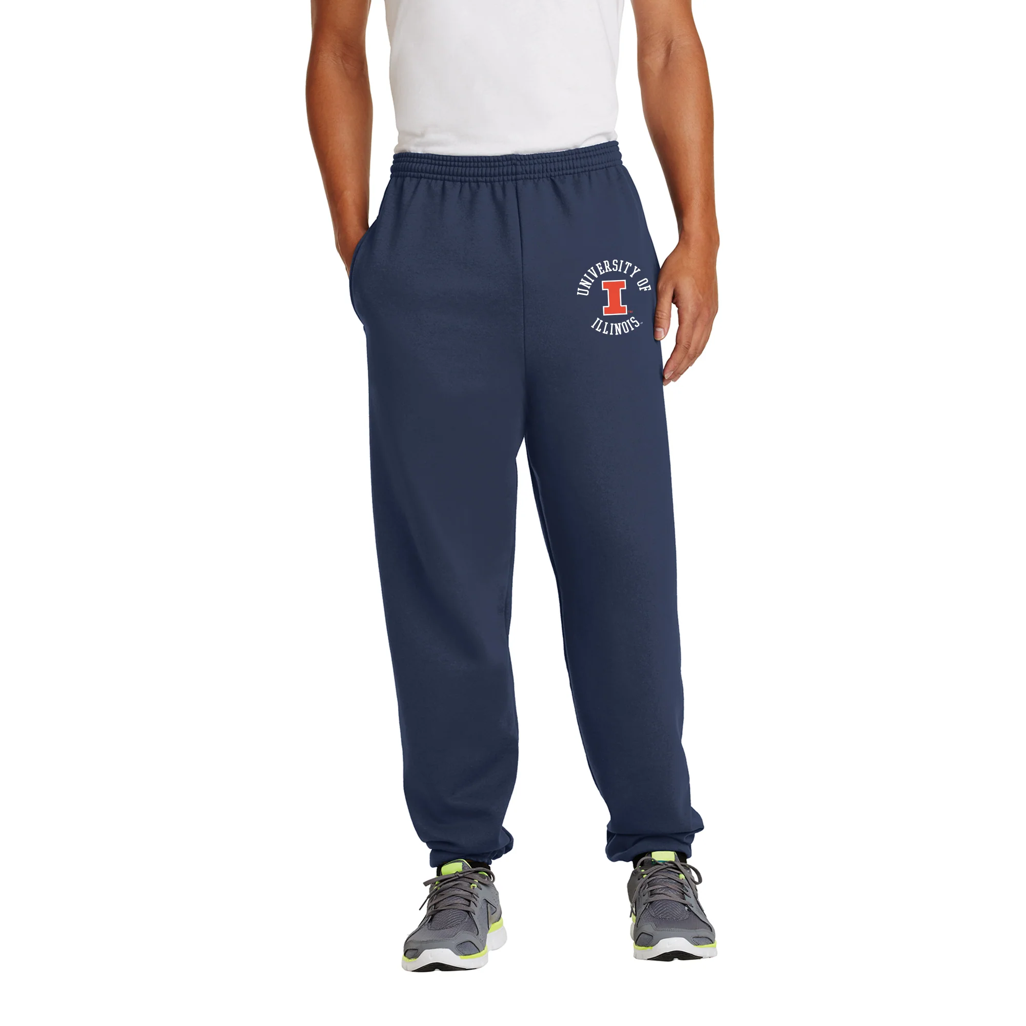 Illinois Old School Circle JA BTB Sweatpants - Image 4