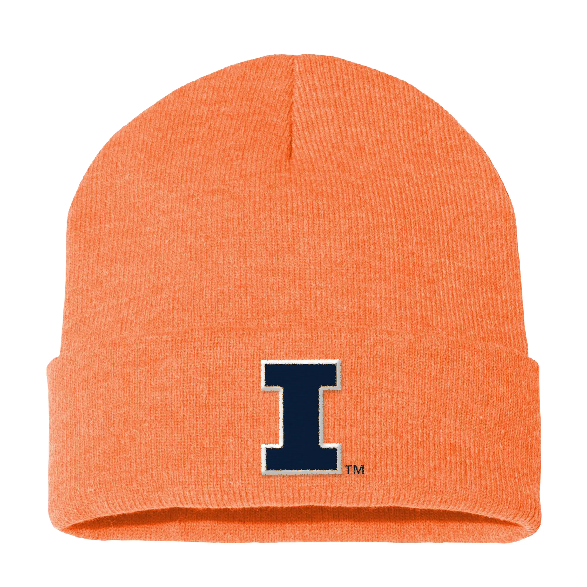 Illinois Primary Logo Solid Knit Cuffed Beanie - Image 2