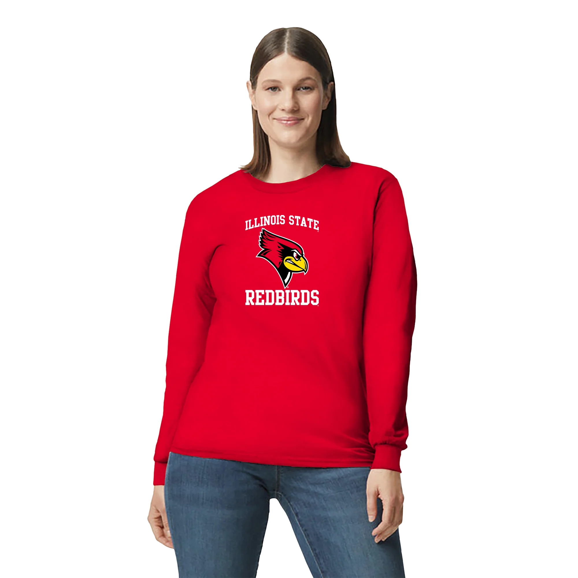 Illinois State Redbirds Arch Logo Long Sleeve T-Shirt - Image 4