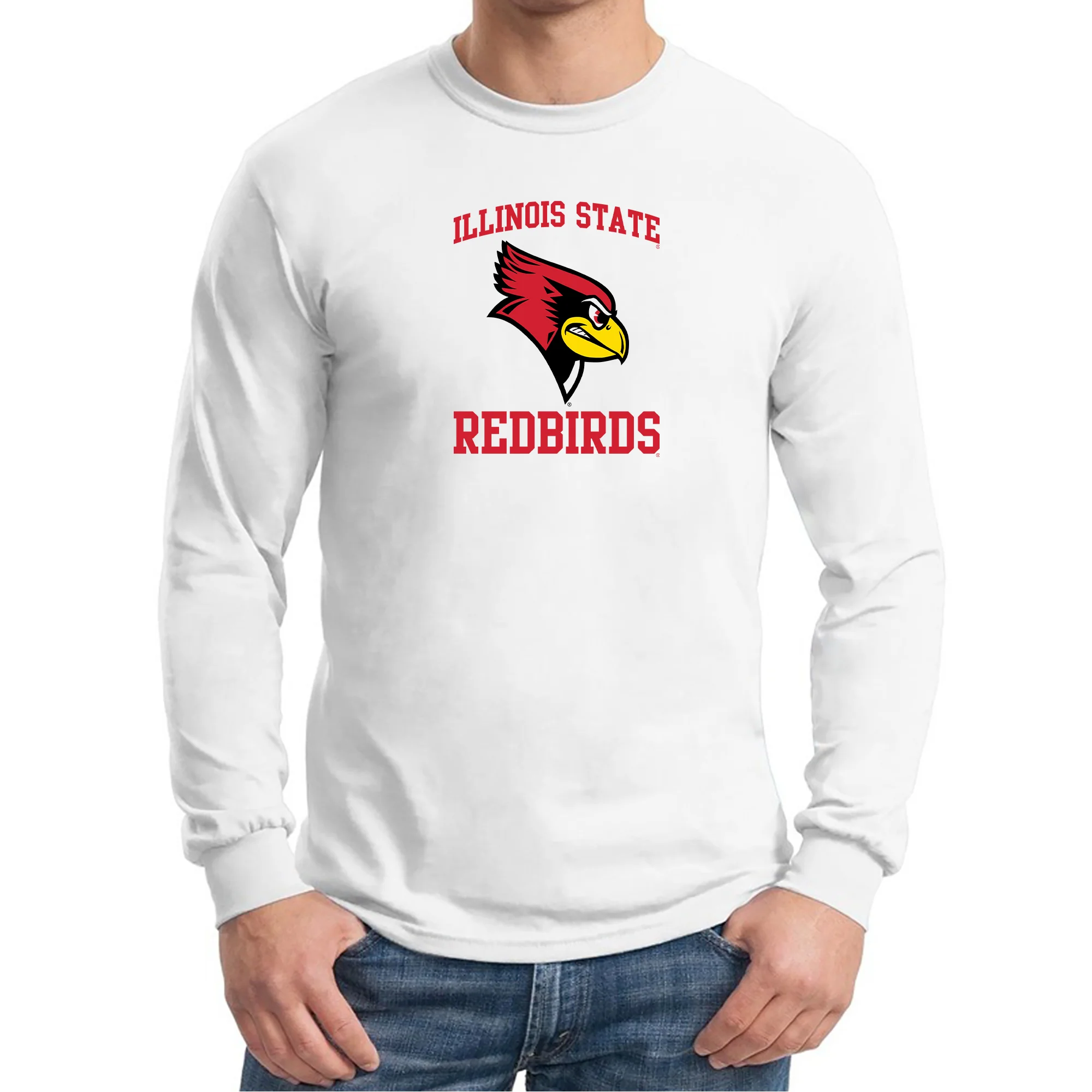 Illinois State Redbirds Arch Logo Long Sleeve T-Shirt - Image 6