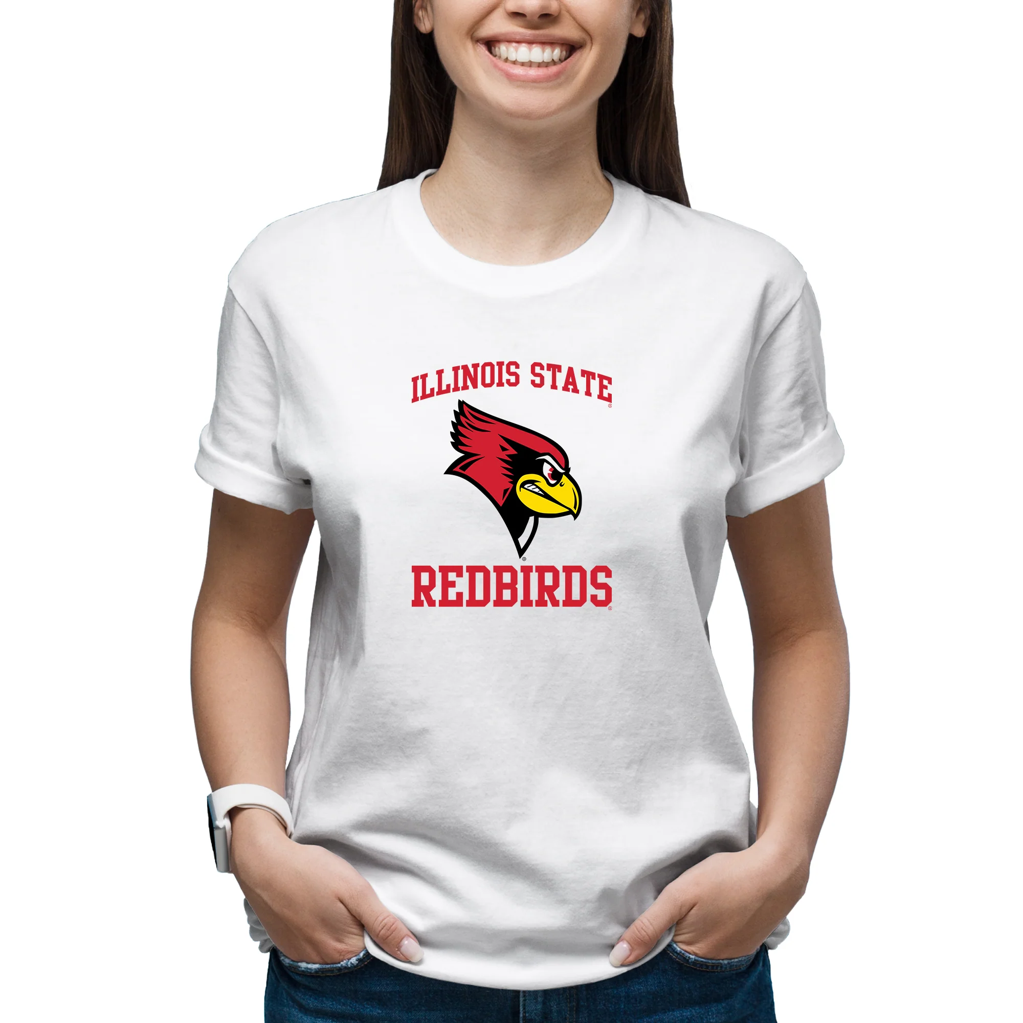 Illinois State Redbirds Arch Logo T-Shirt - Image 6