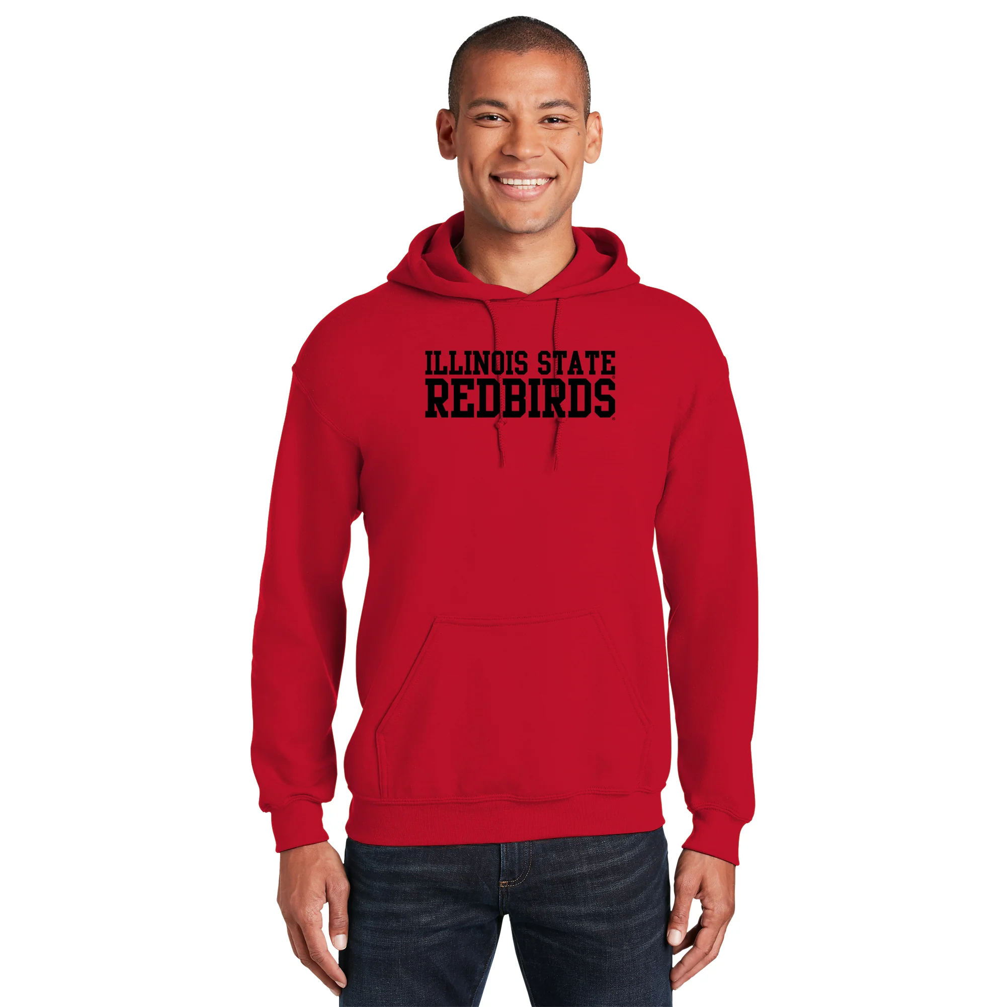 Illinois State Redbirds Basic Block Hoodie - Red - Image 3