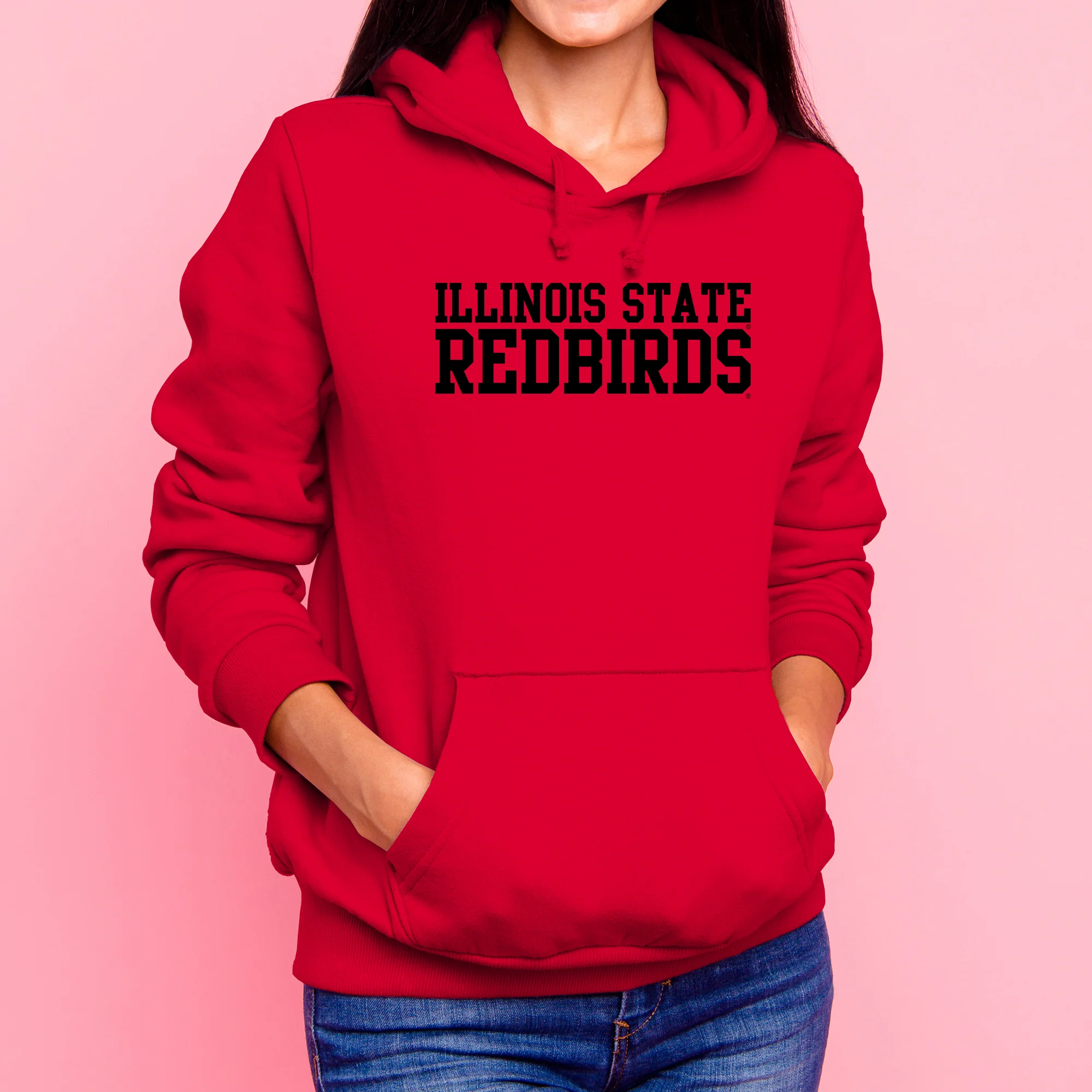 Illinois State Redbirds Basic Block Hoodie - Red - Image 4