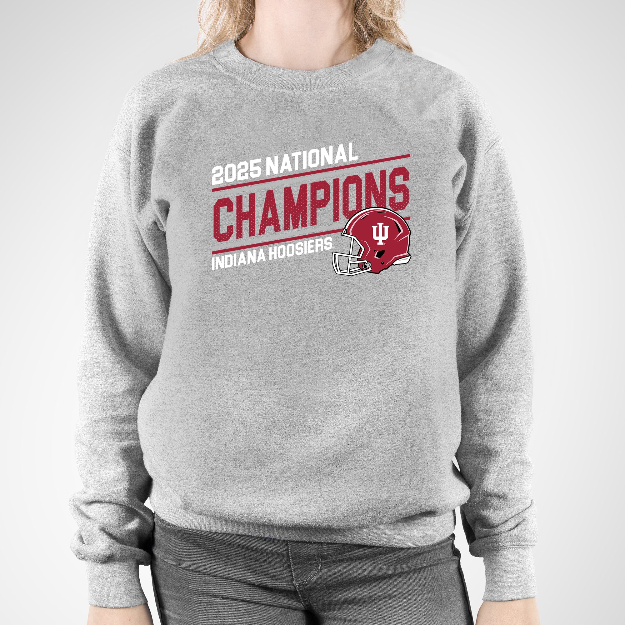 Indiana 2025 Football Champions Action Play Crewneck - Image 6