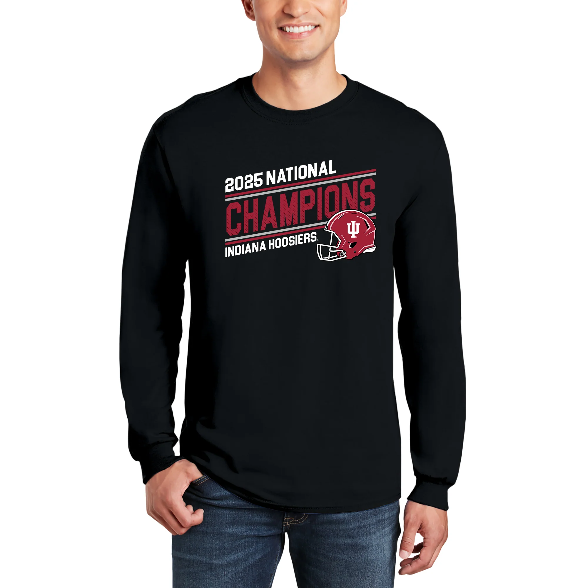 Indiana 2025 Football Champions Action Play Long Sleeve - Image 4