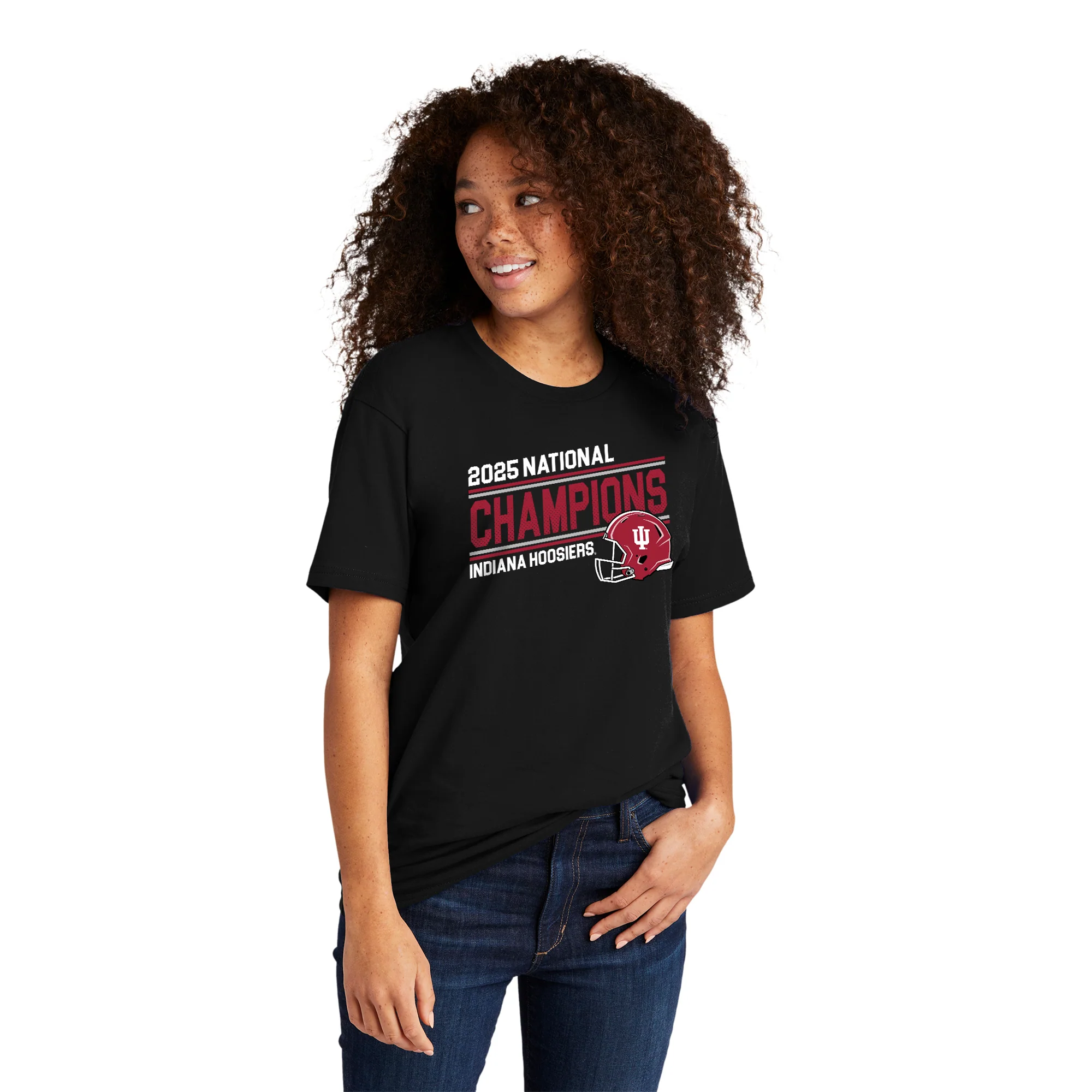 Indiana 2025 Football Champions Action Play NLA T-Shirt - Image 4