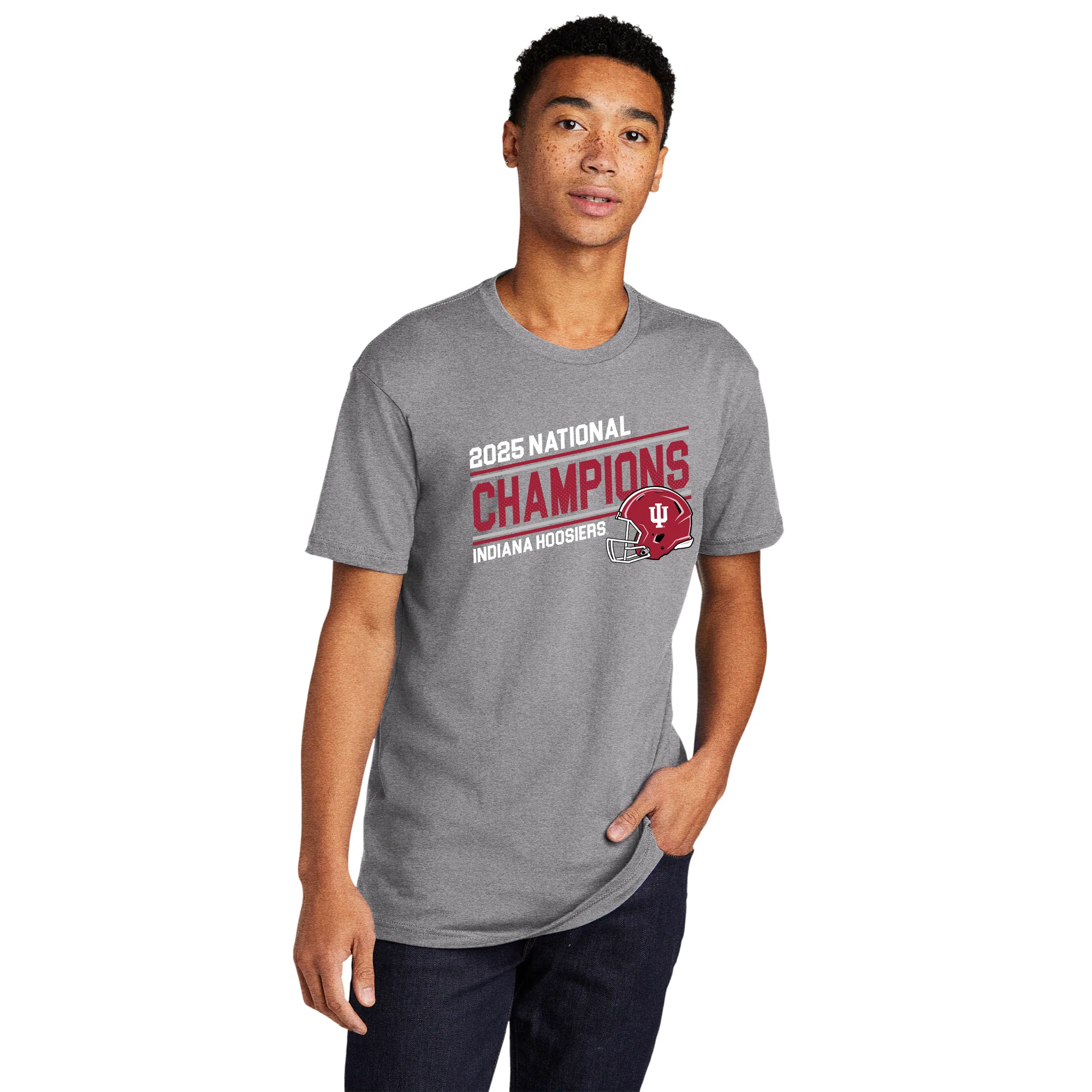 Indiana 2025 Football Champions Action Play NLA T-Shirt - Image 6