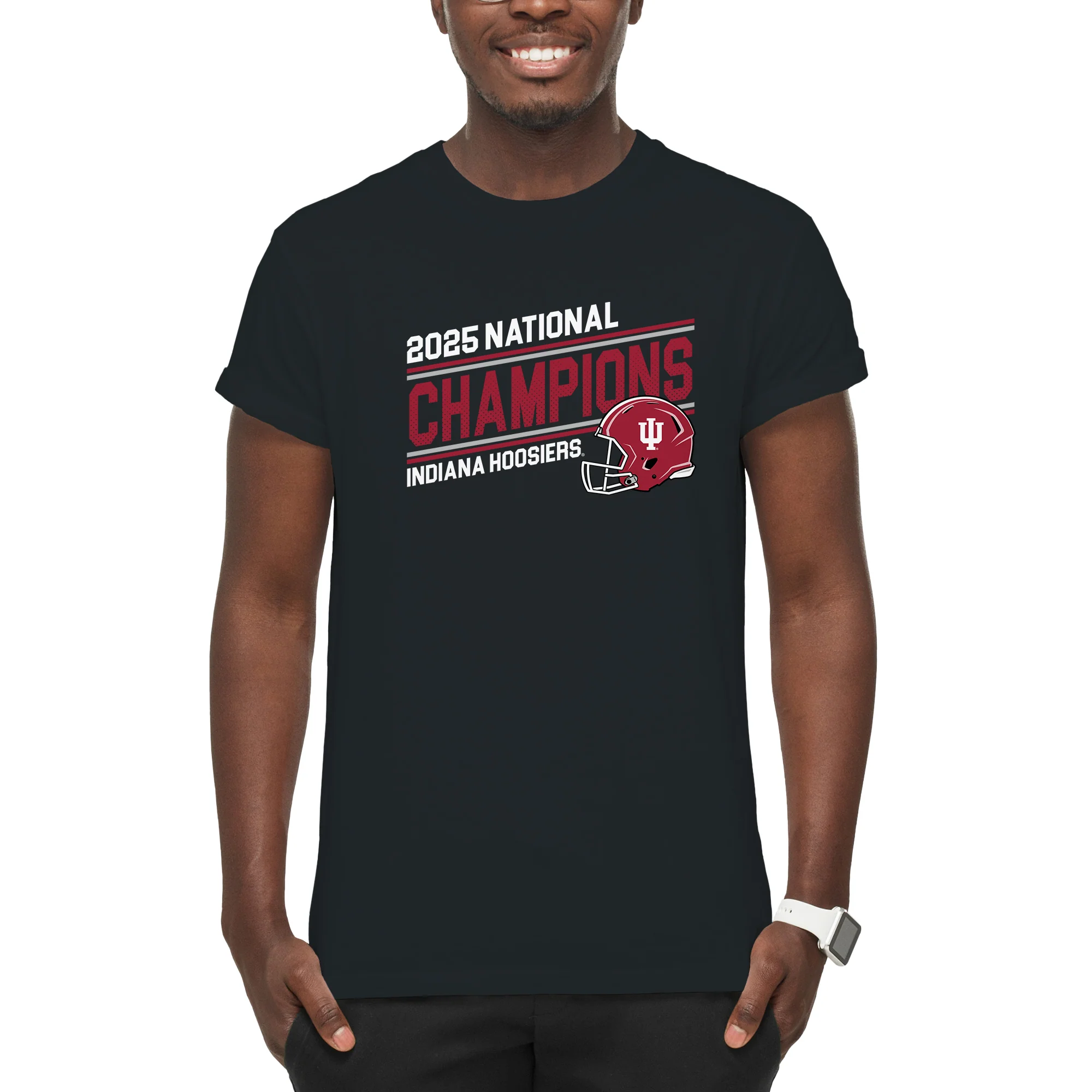 Indiana 2025 Football Champions Action Play T-Shirt - Image 4