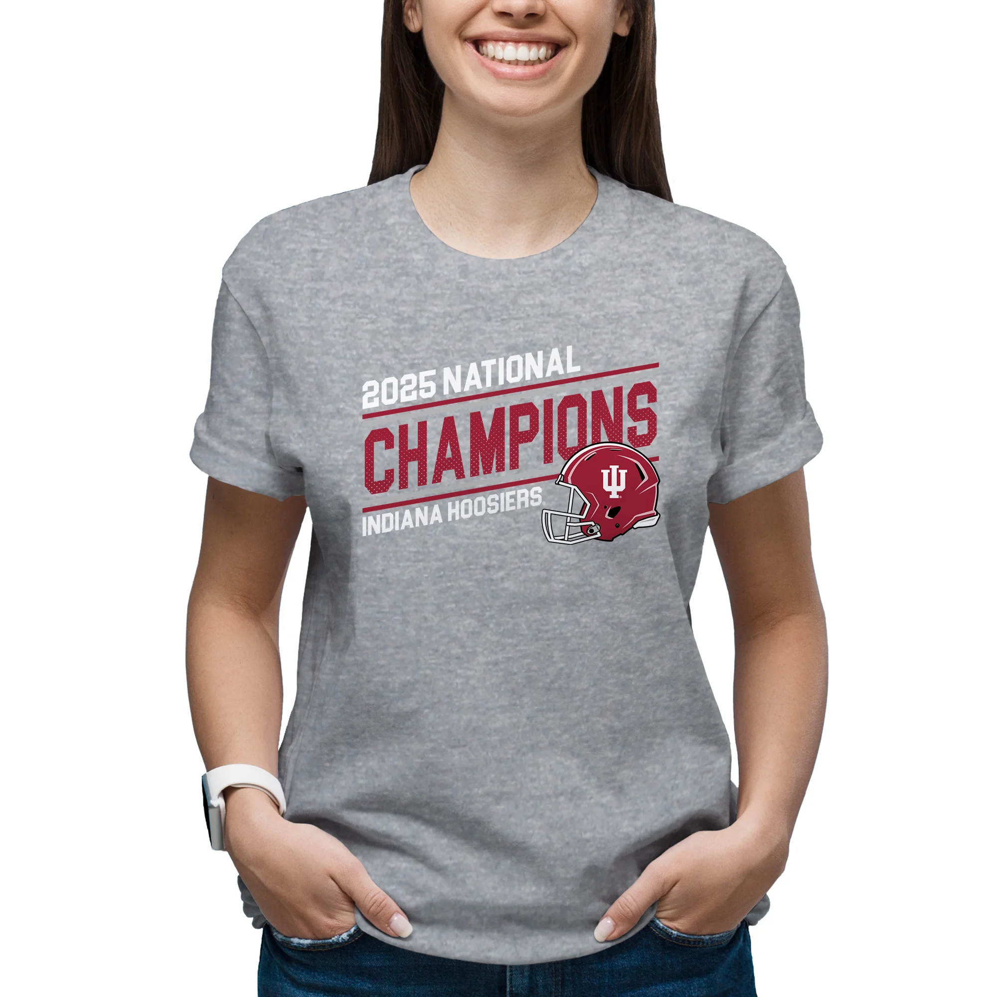 Indiana 2025 Football Champions Action Play T-Shirt - Image 6