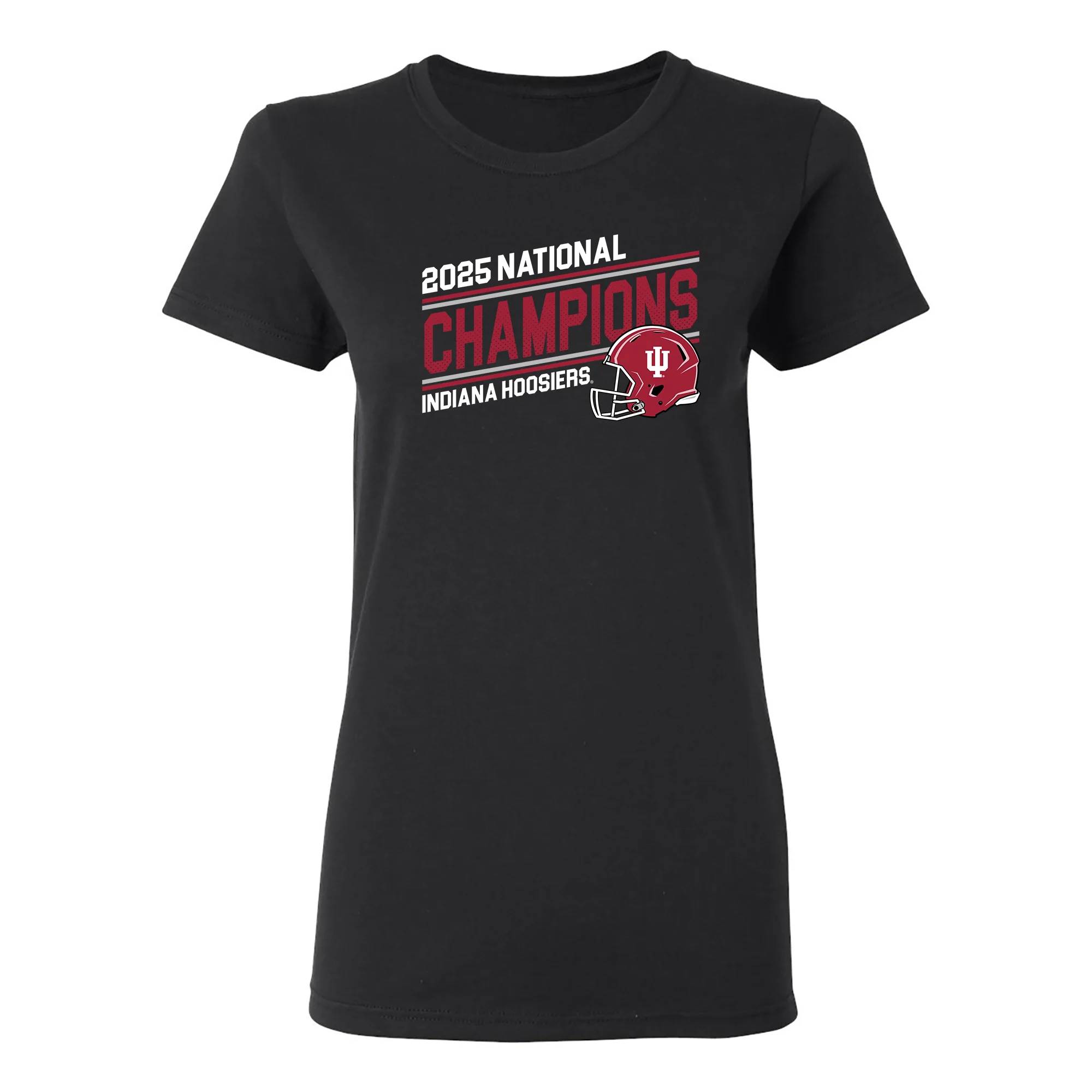 Indiana 2025 Football Champions Action Play Womens T-Shirt