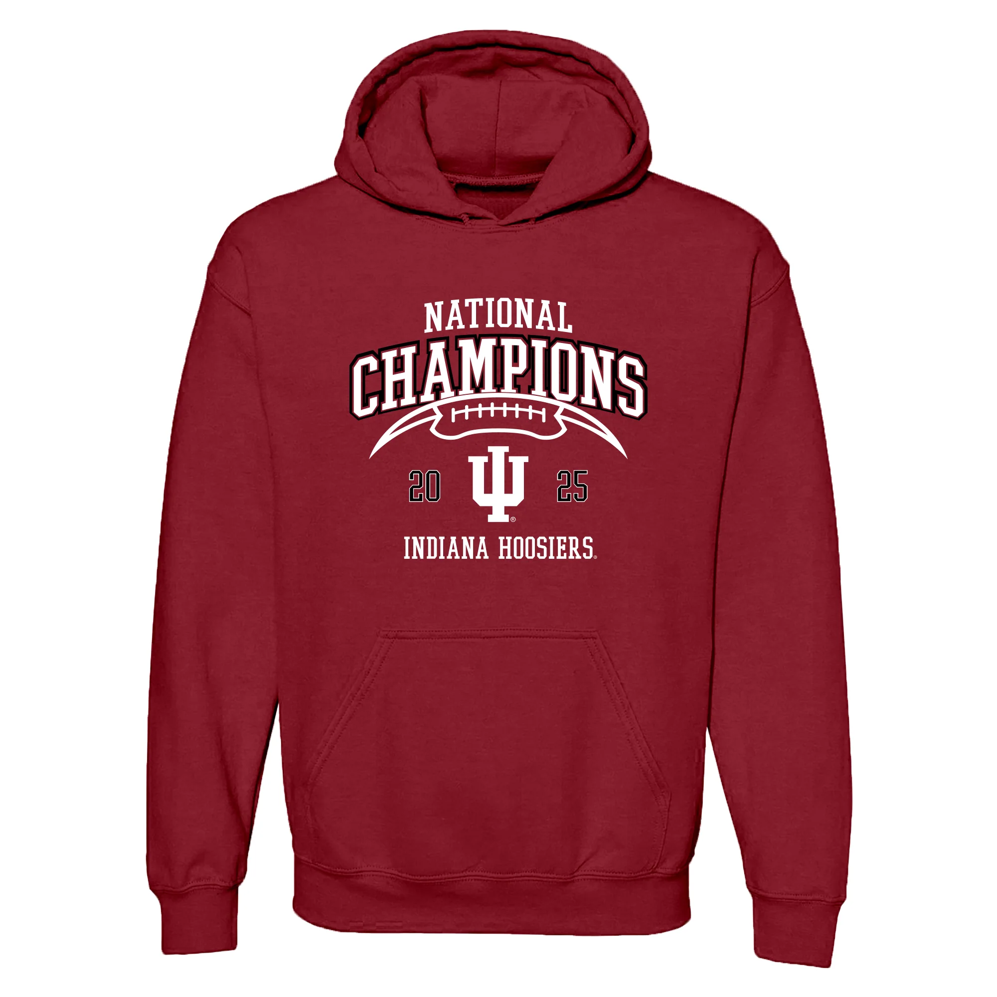 Indiana 2025 Football Champions Horizon Arch Hoodie - Cardinal
