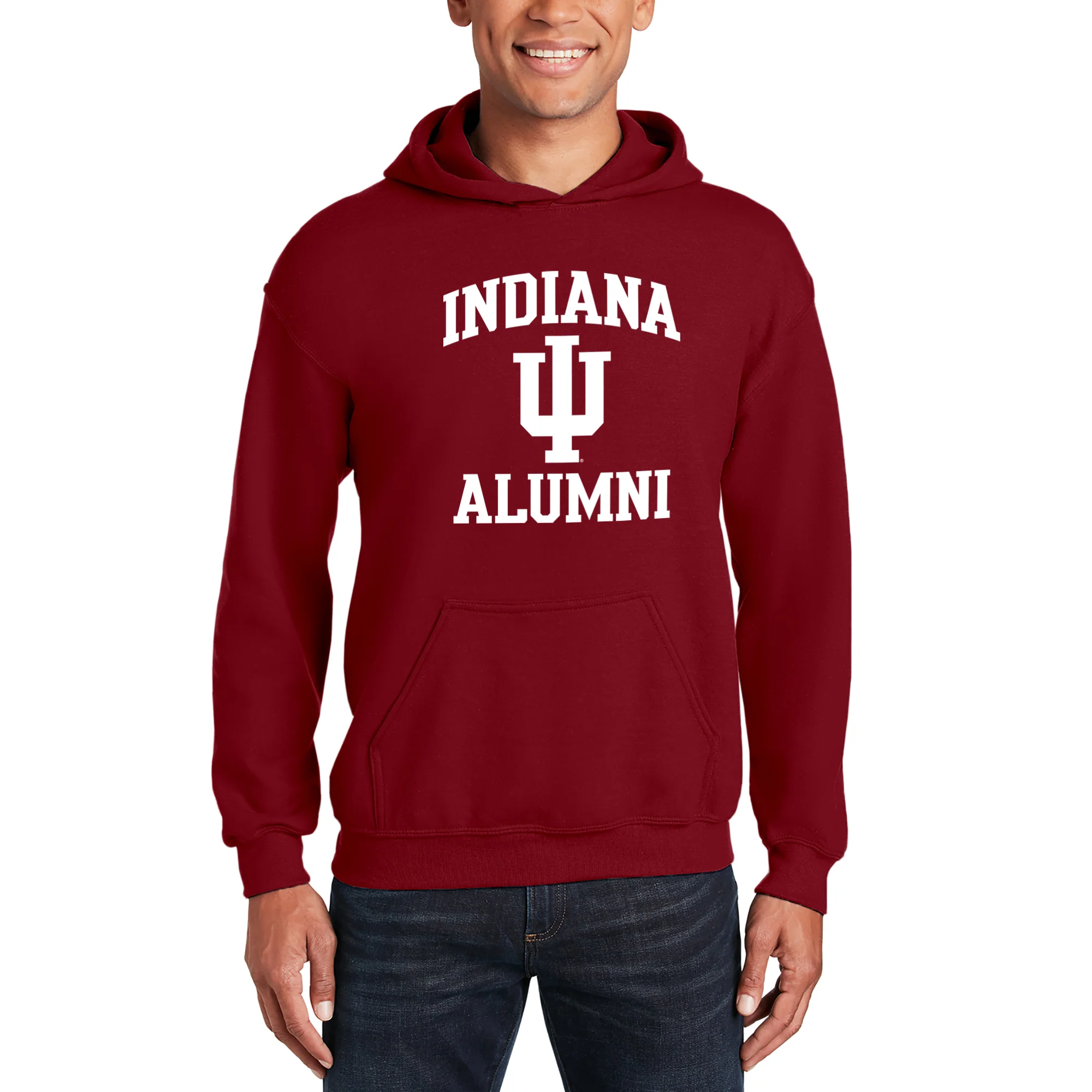 Indiana Arch Logo Alumni Hoodie - Cardinal - Image 3