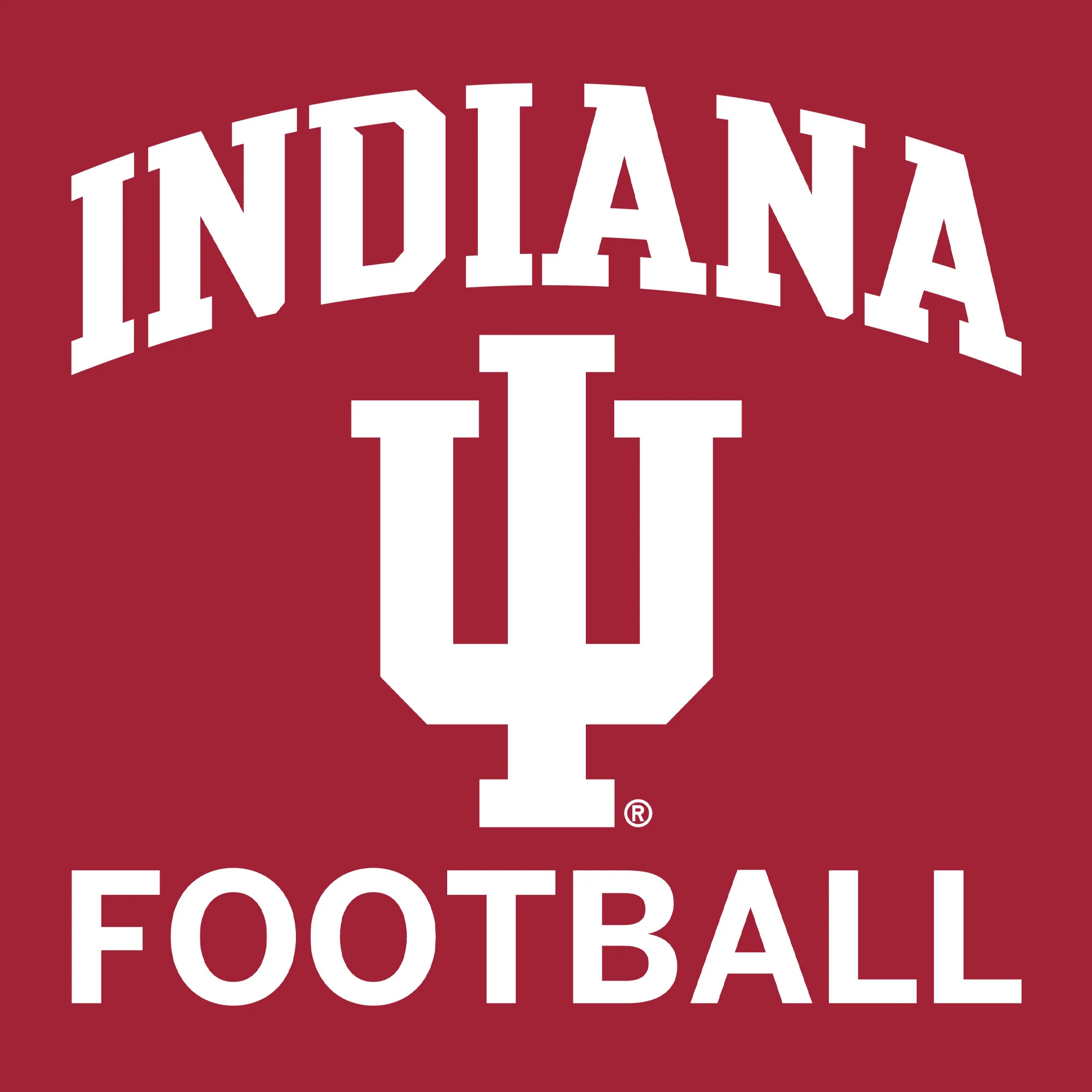 Indiana University Hoosiers Arch Logo Football Hoodie - Cardinal - Image 2