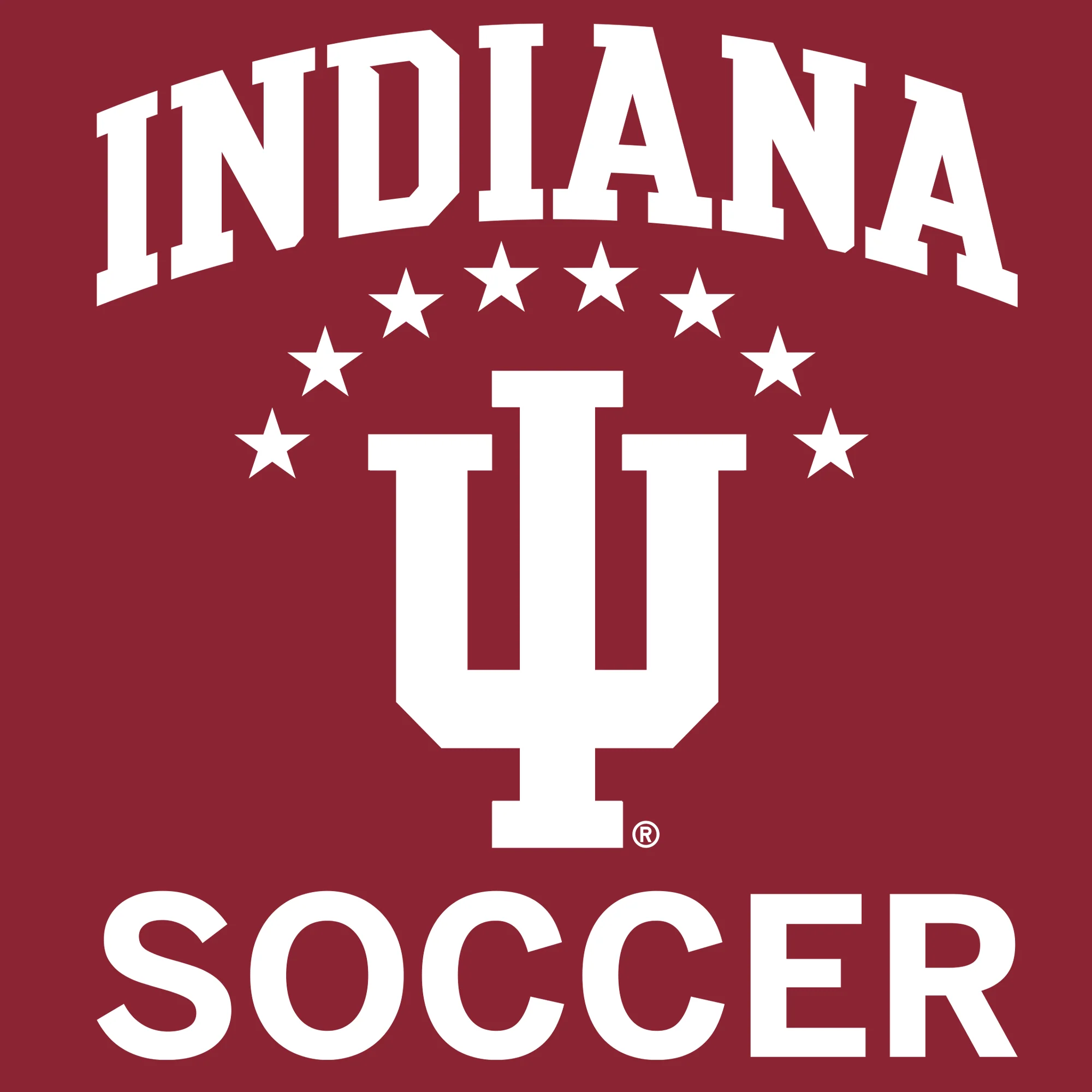 Indiana University Hoosiers Arch Logo Soccer Short Sleeve T-Shirt - Cardinal - Image 2