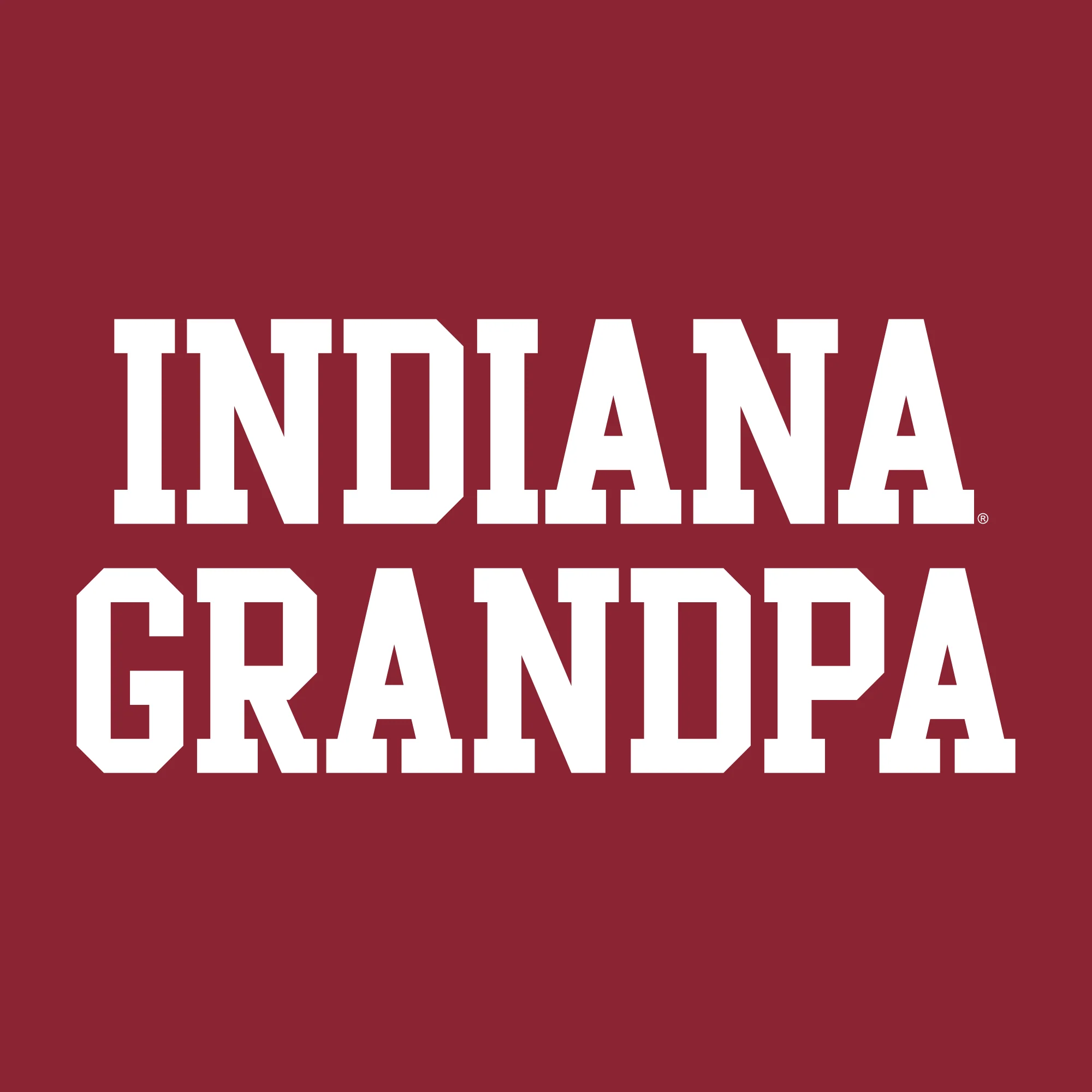 Indiana Basic Block Grandpa Crewneck - Cardinal - Image 2