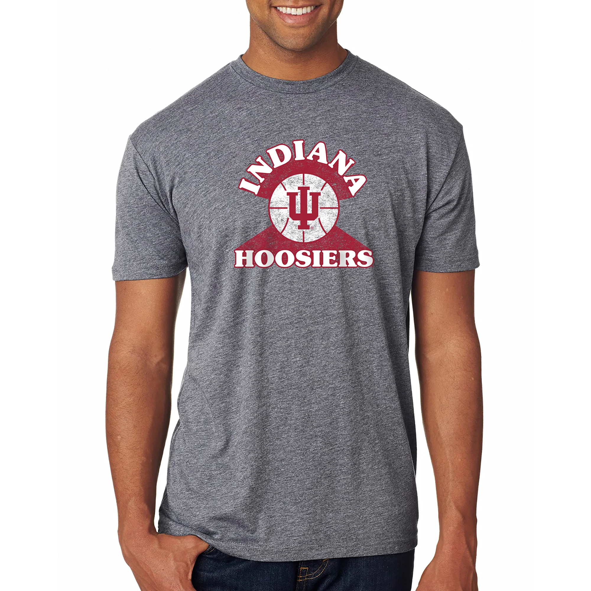 Indiana Basketball Shootout NLA Triblend T-Shirt - Premium Heather - Image 3