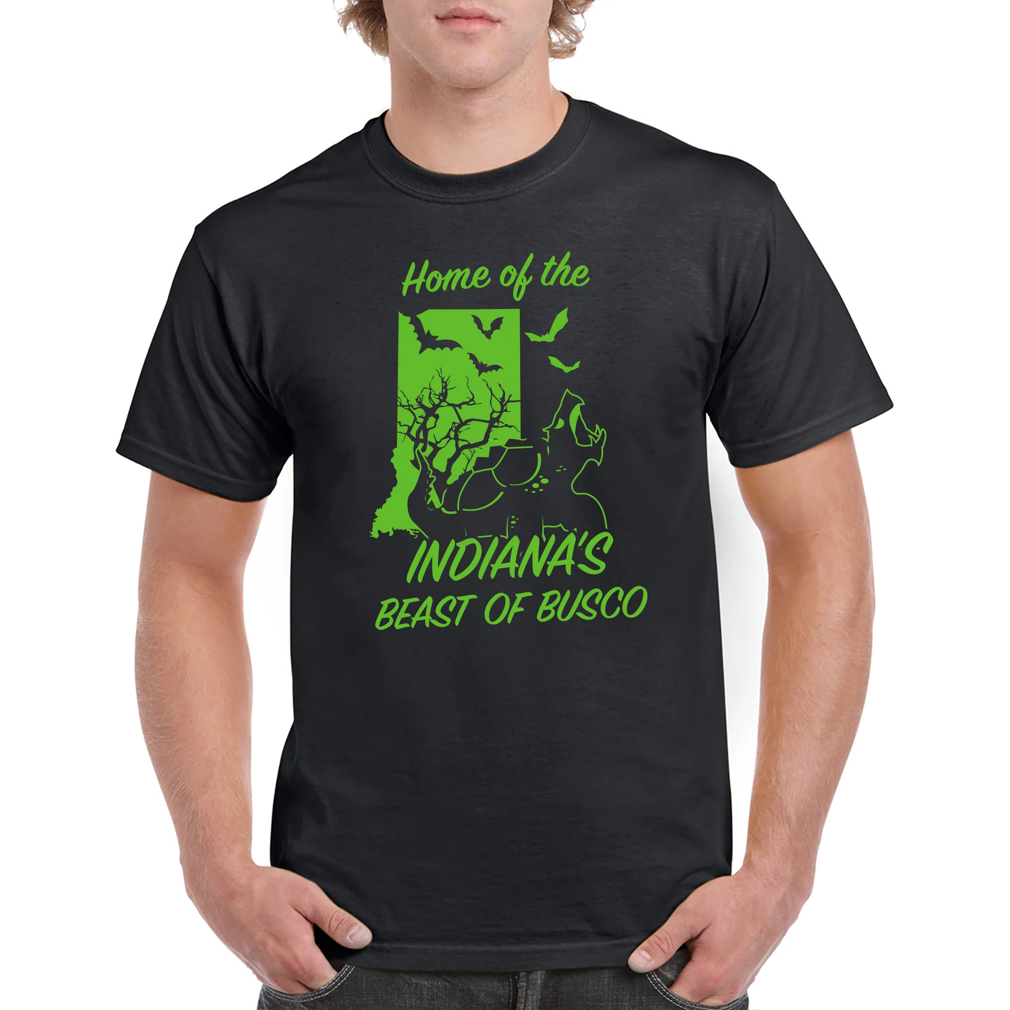 Indiana Beast of Busco Cryptid T-Shirt - Black - Image 3