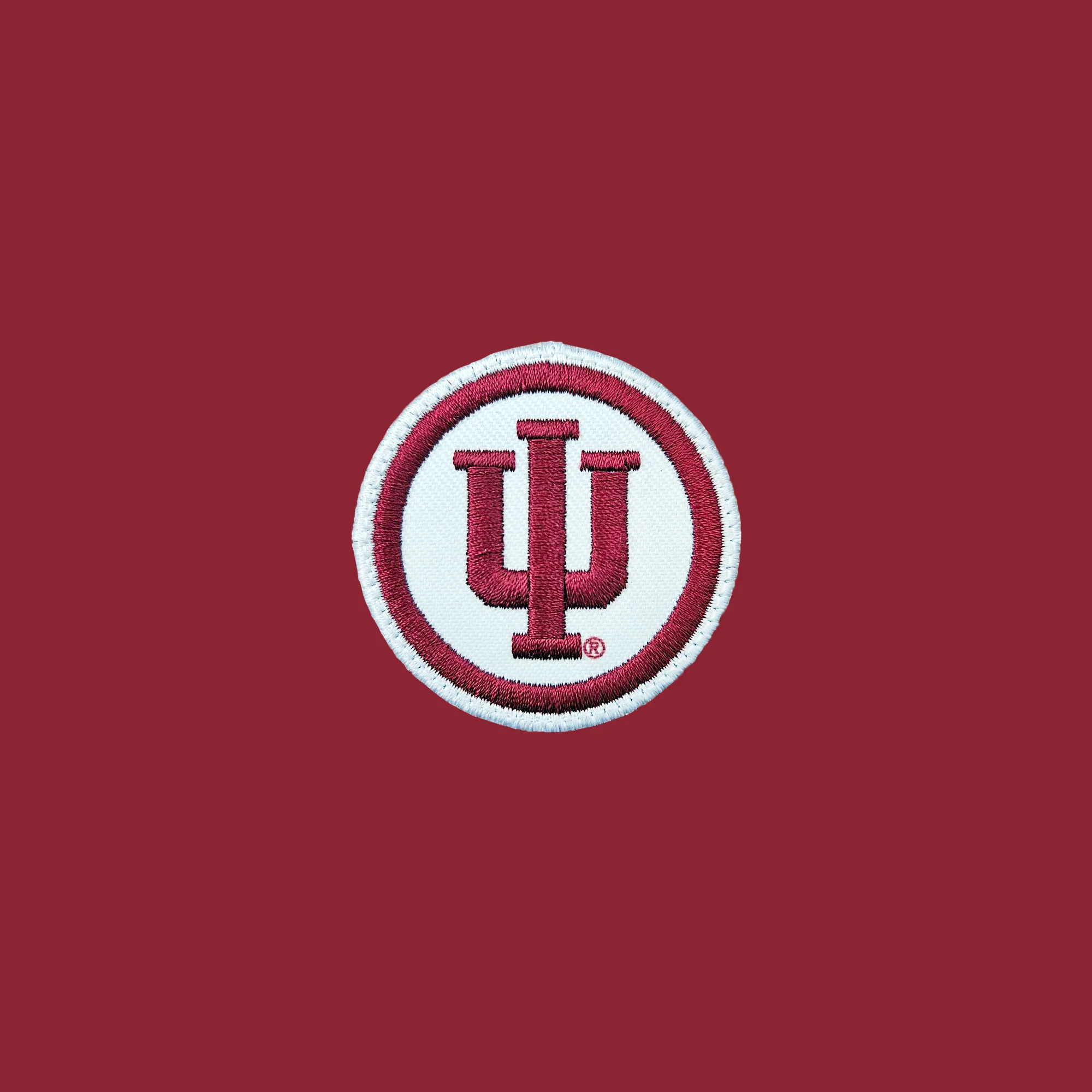 Indiana Circle Logo Patch Full Zip Sweatshirt - Cardinal - Image 2