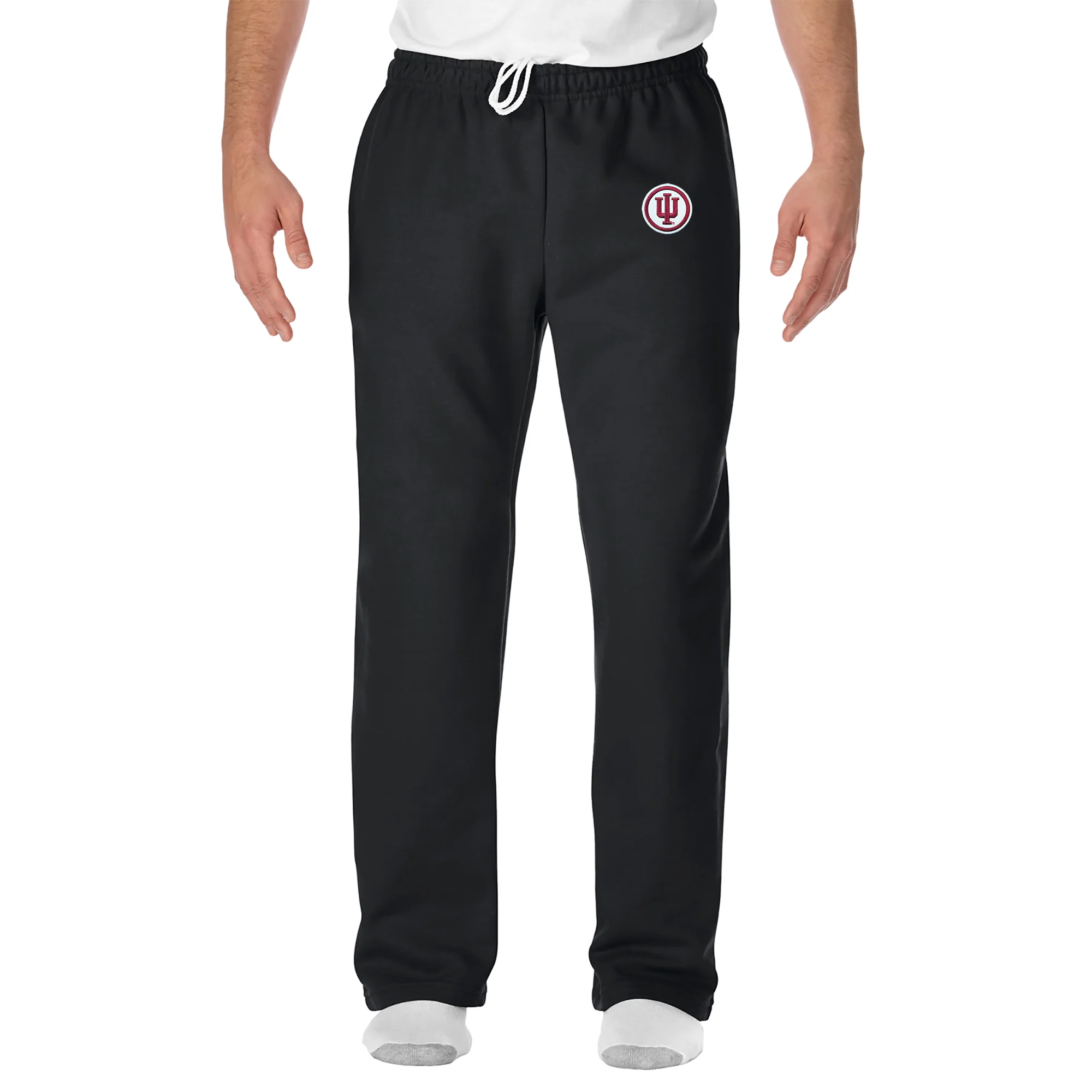 Indiana Circle Logo Patch Sweatpants - Black - Image 3