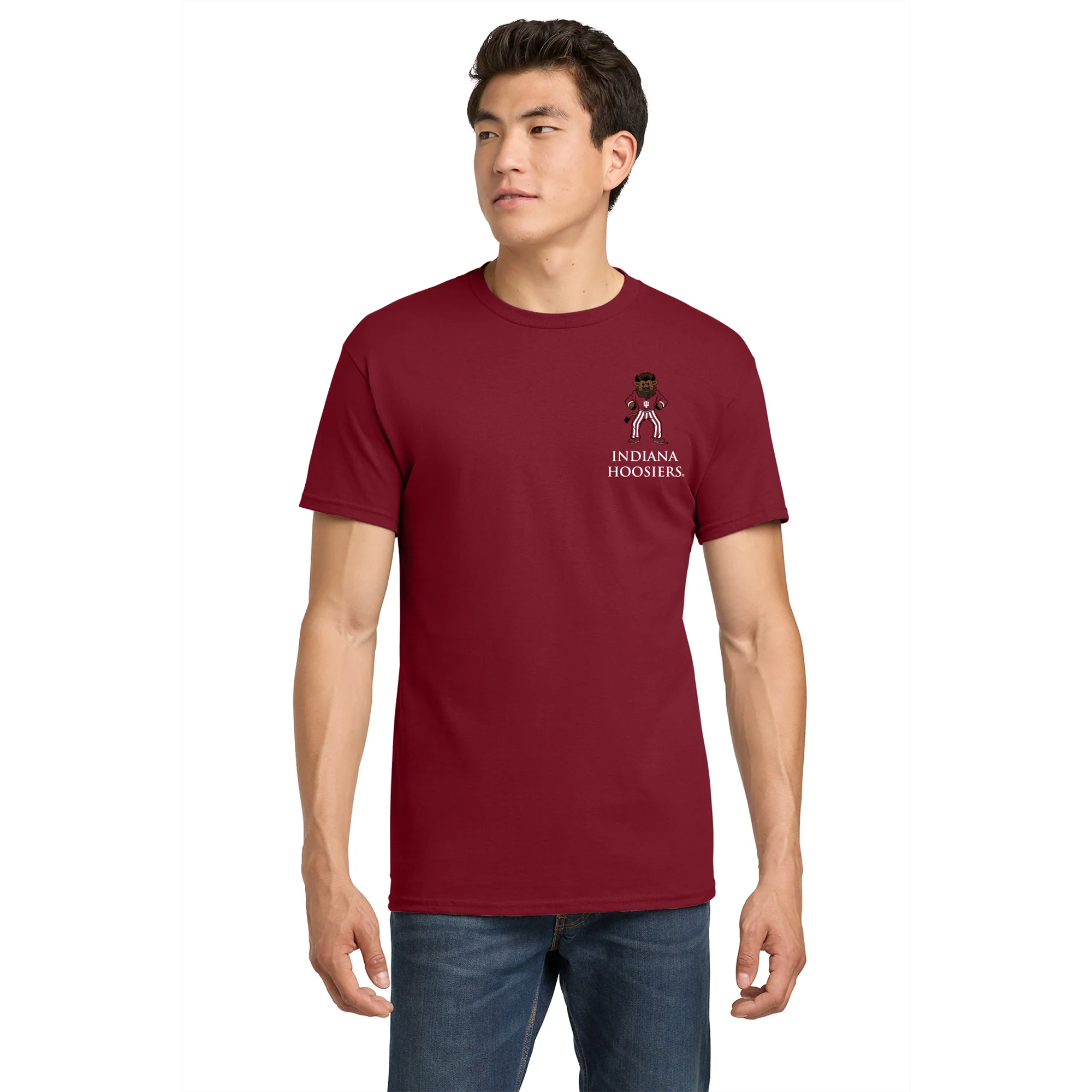 Indiana Classic Circle Bison T-Shirt - Cardinal - Image 3