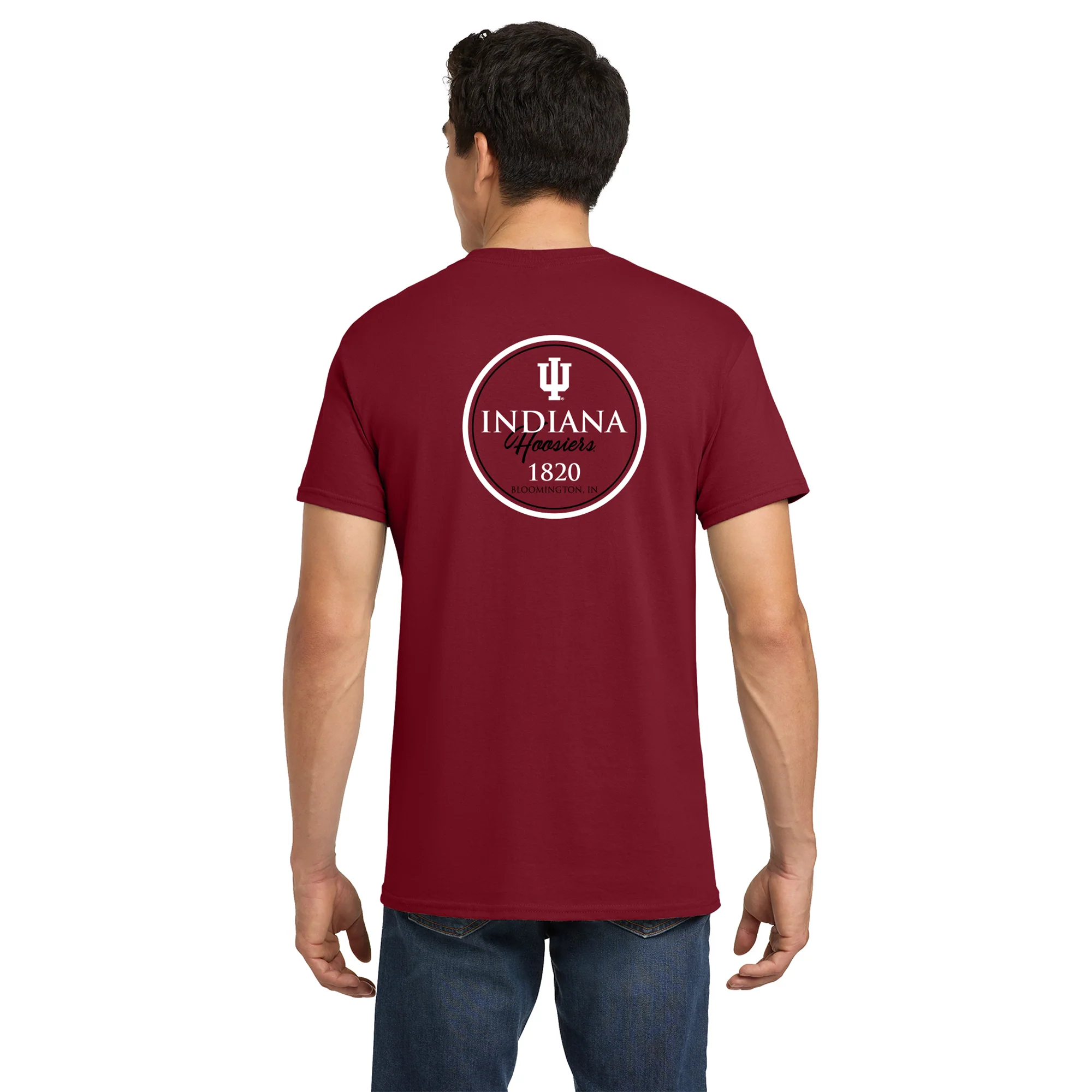 Indiana Classic Circle Bison T-Shirt - Cardinal - Image 5