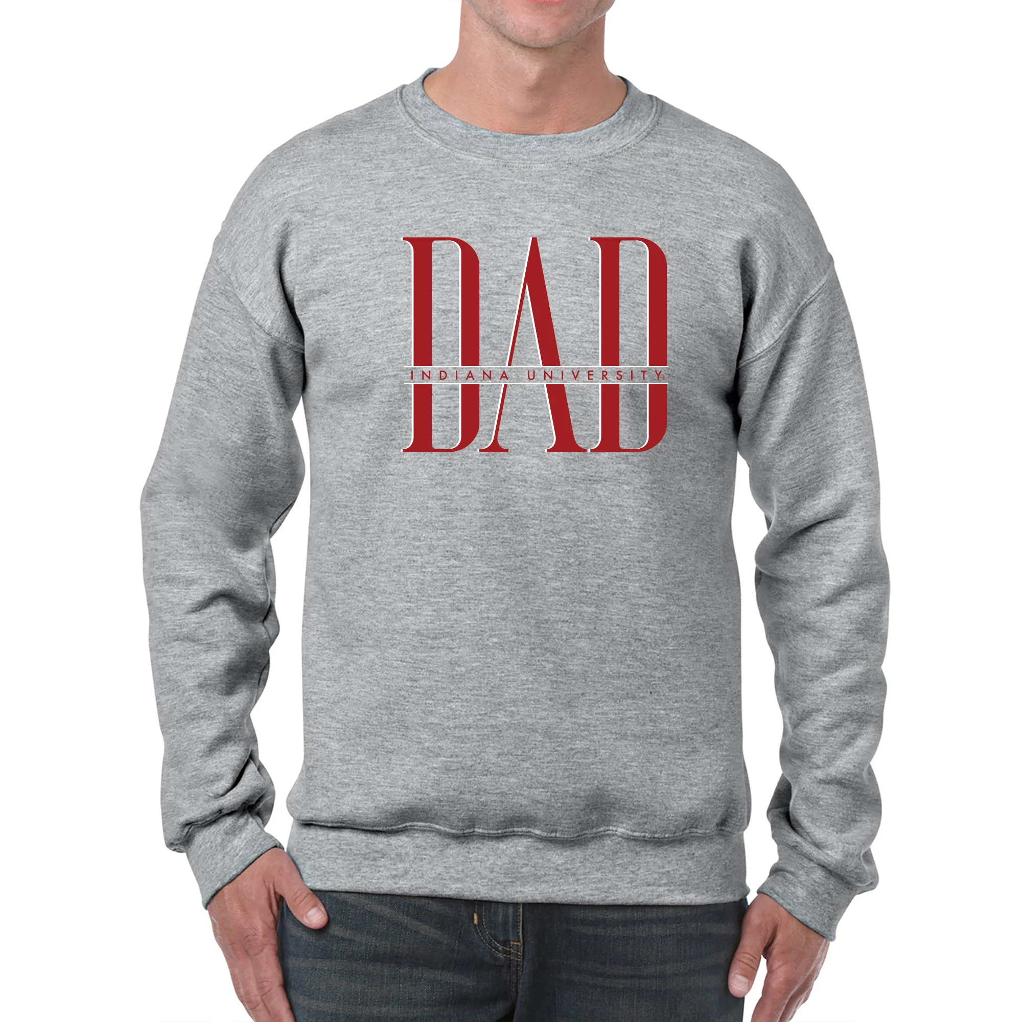 Indiana Classic Dad Crewneck - Sport Grey - Image 3