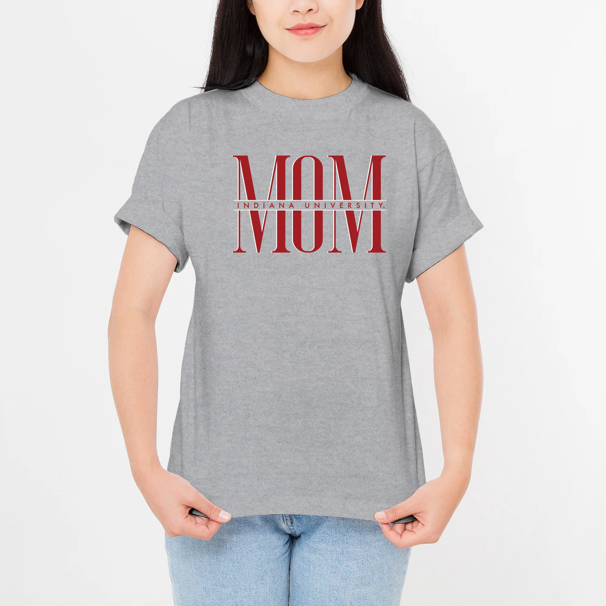 Indiana Classic Mom T-Shirt - Sport Grey - Image 3