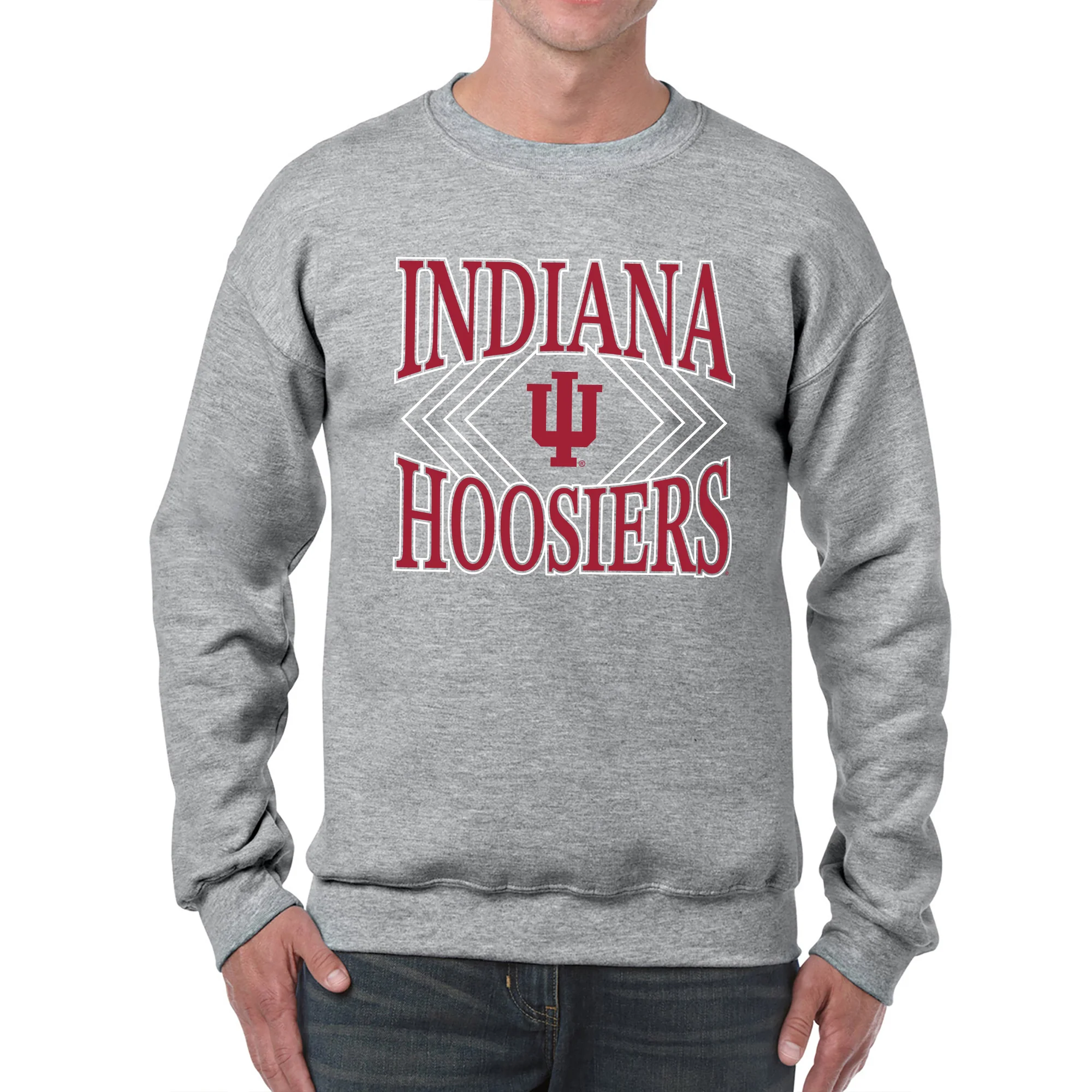 Indiana Diamond Victory JA BTB Fleece Crewneck - Oxford - Image 3