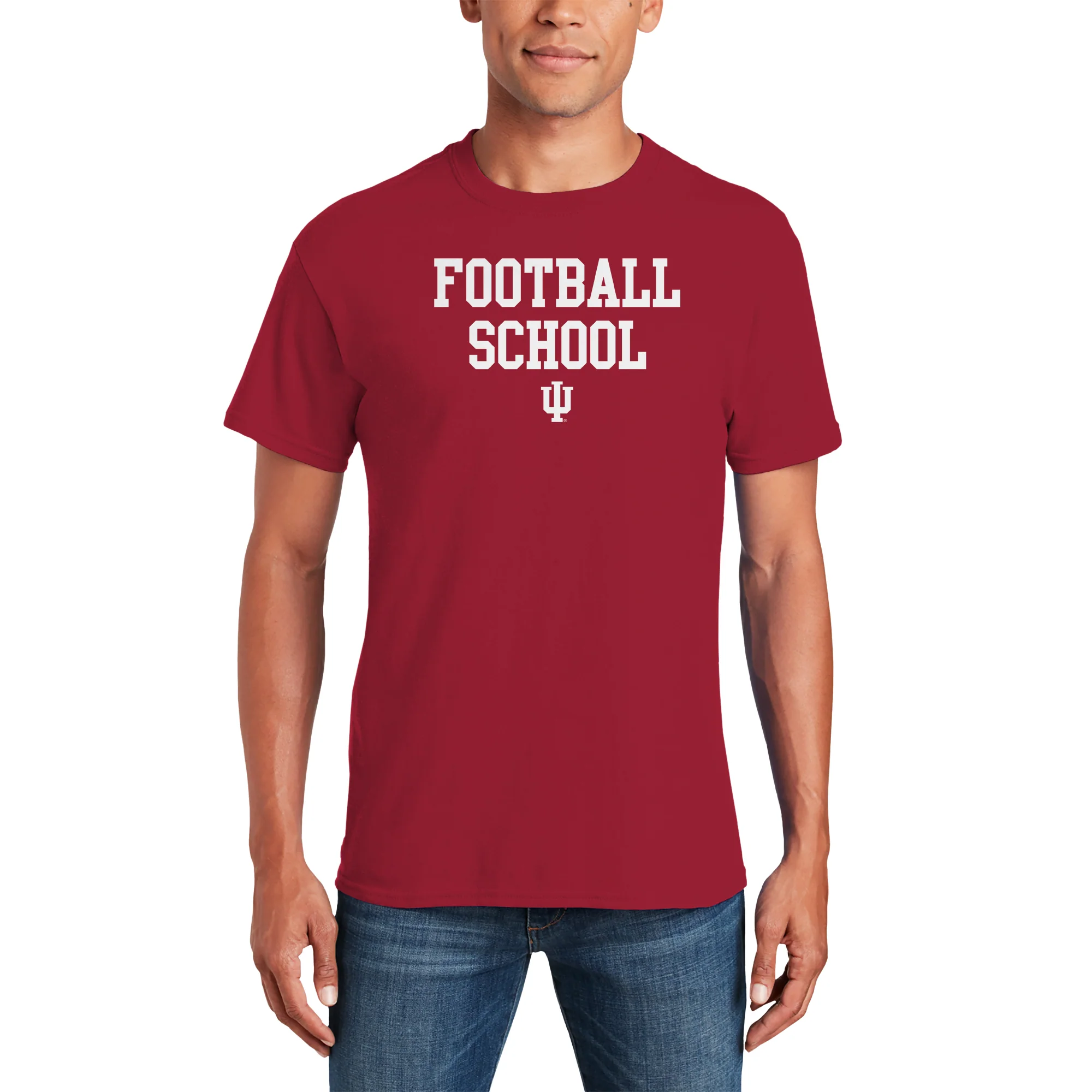 Indiana Football School T-Shirt - Cardinal - Image 3