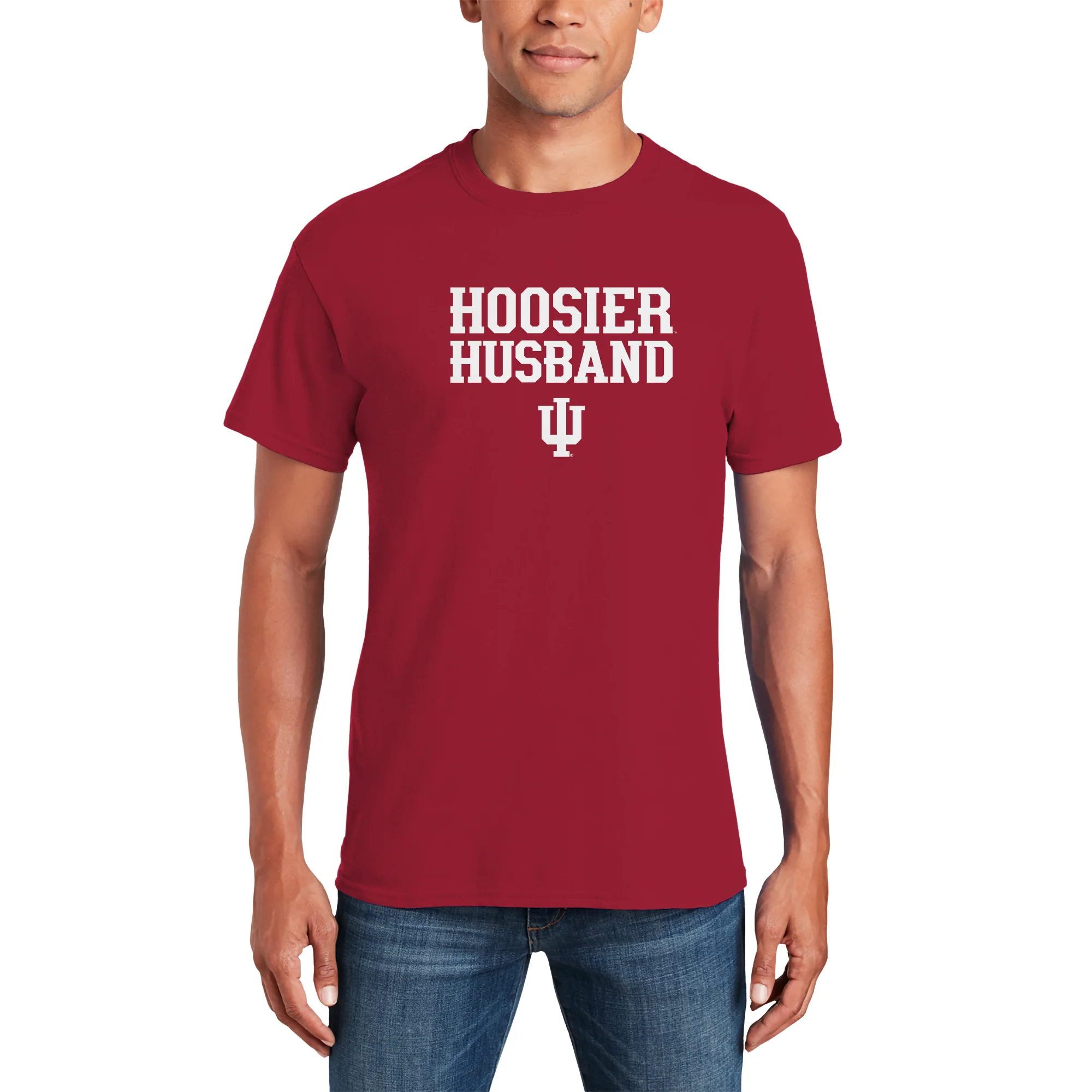 Indiana Hoosier Husband T-Shirt - Cardinal - Image 4