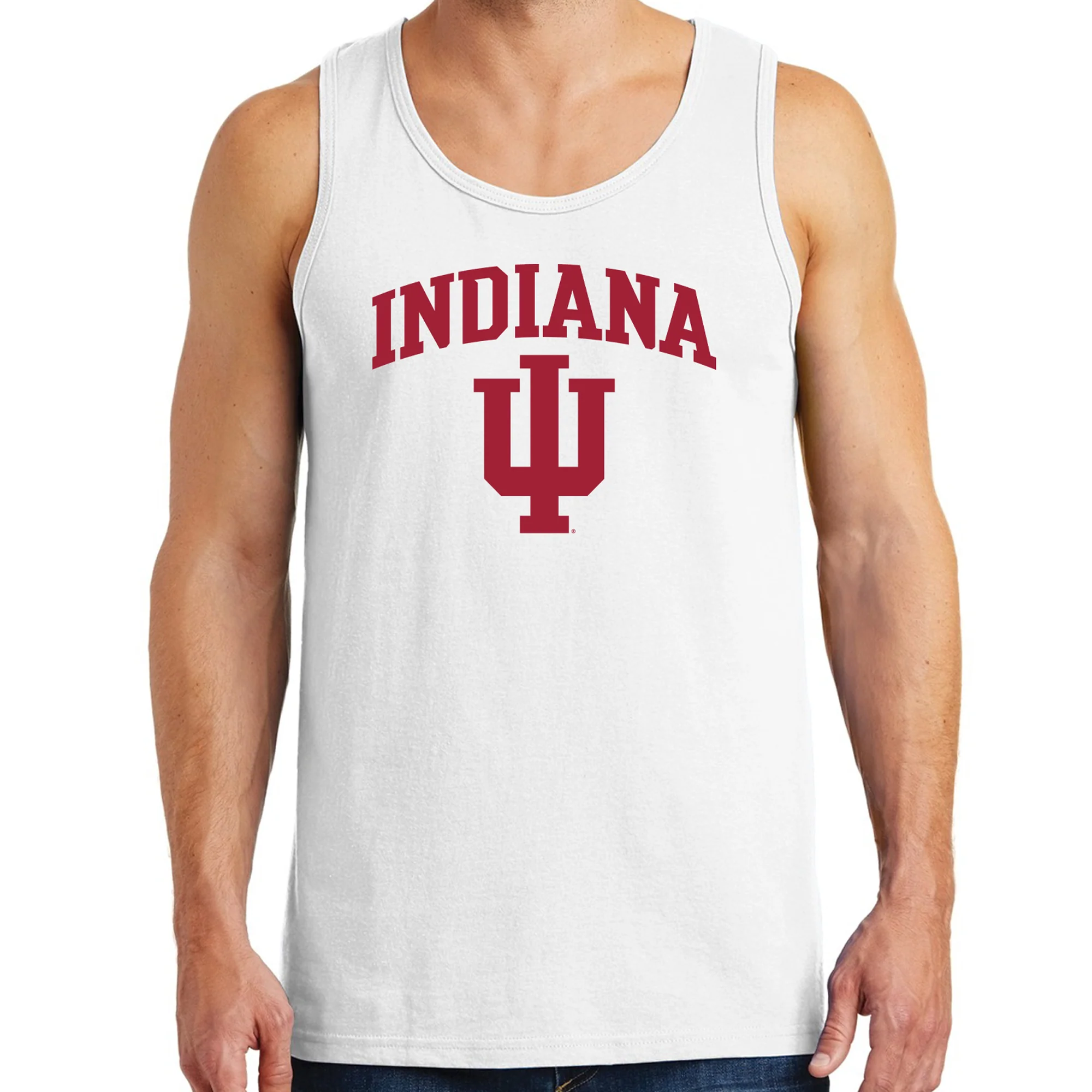 Indiana Hoosiers Arch Logo Tank Top - White - Image 3