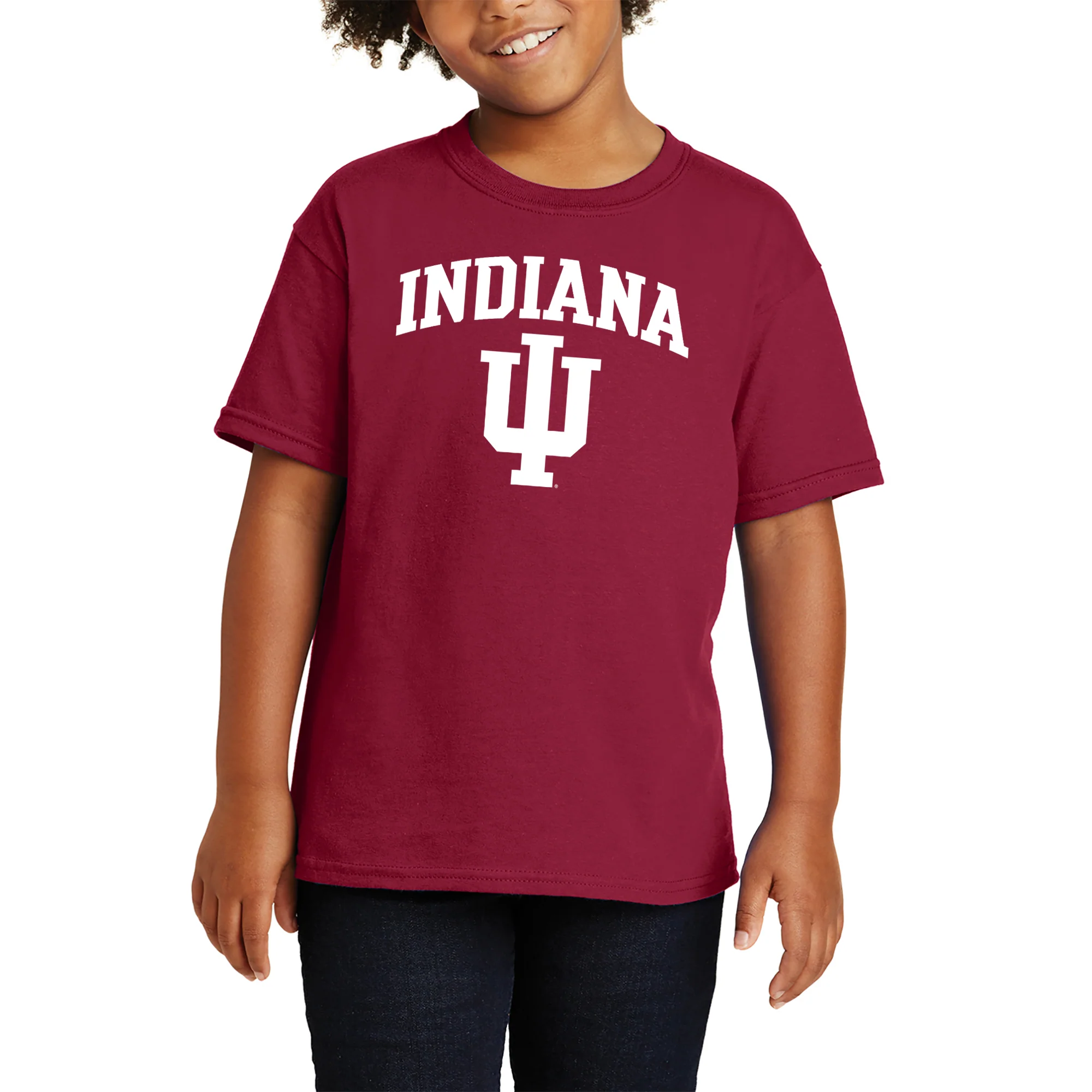Indiana Hoosiers Arch Logo Youth T Shirt - Cardinal - Image 3