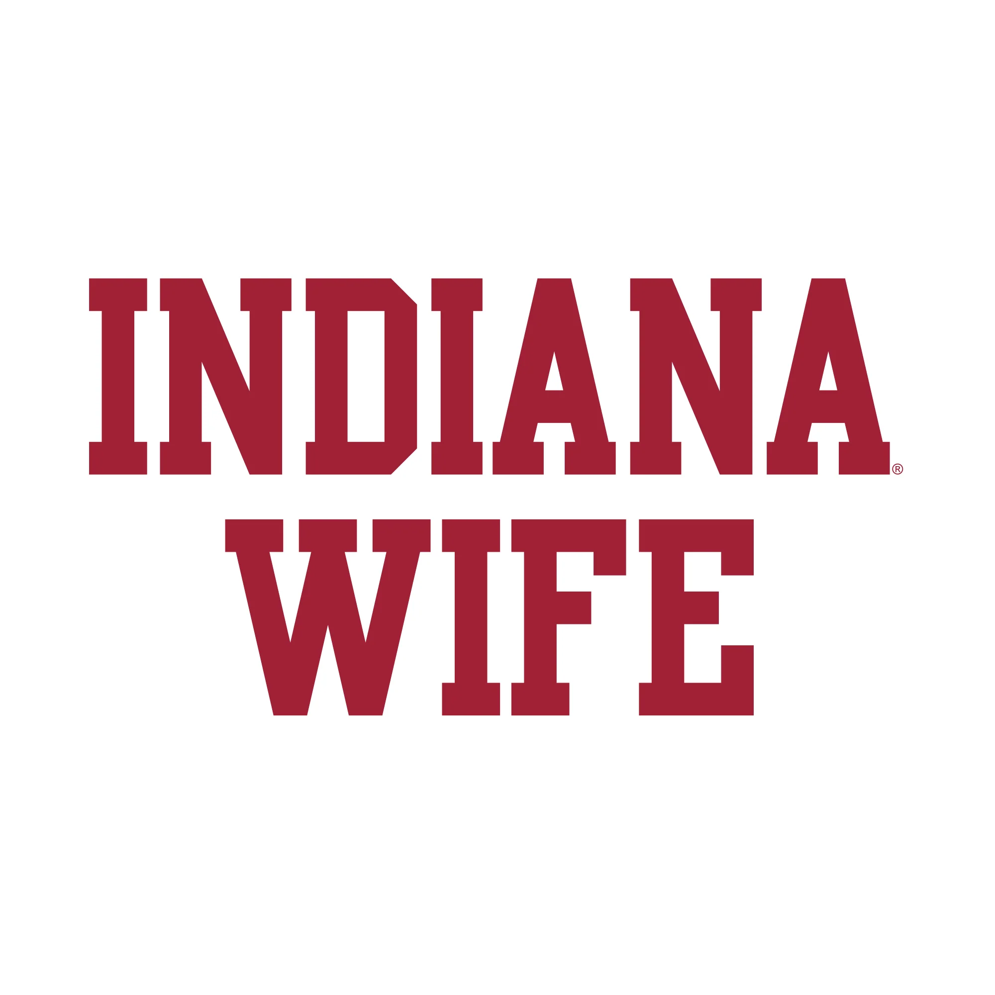 Indiana Hoosiers Basic Block Wife Women's T Shirt - White - Image 2