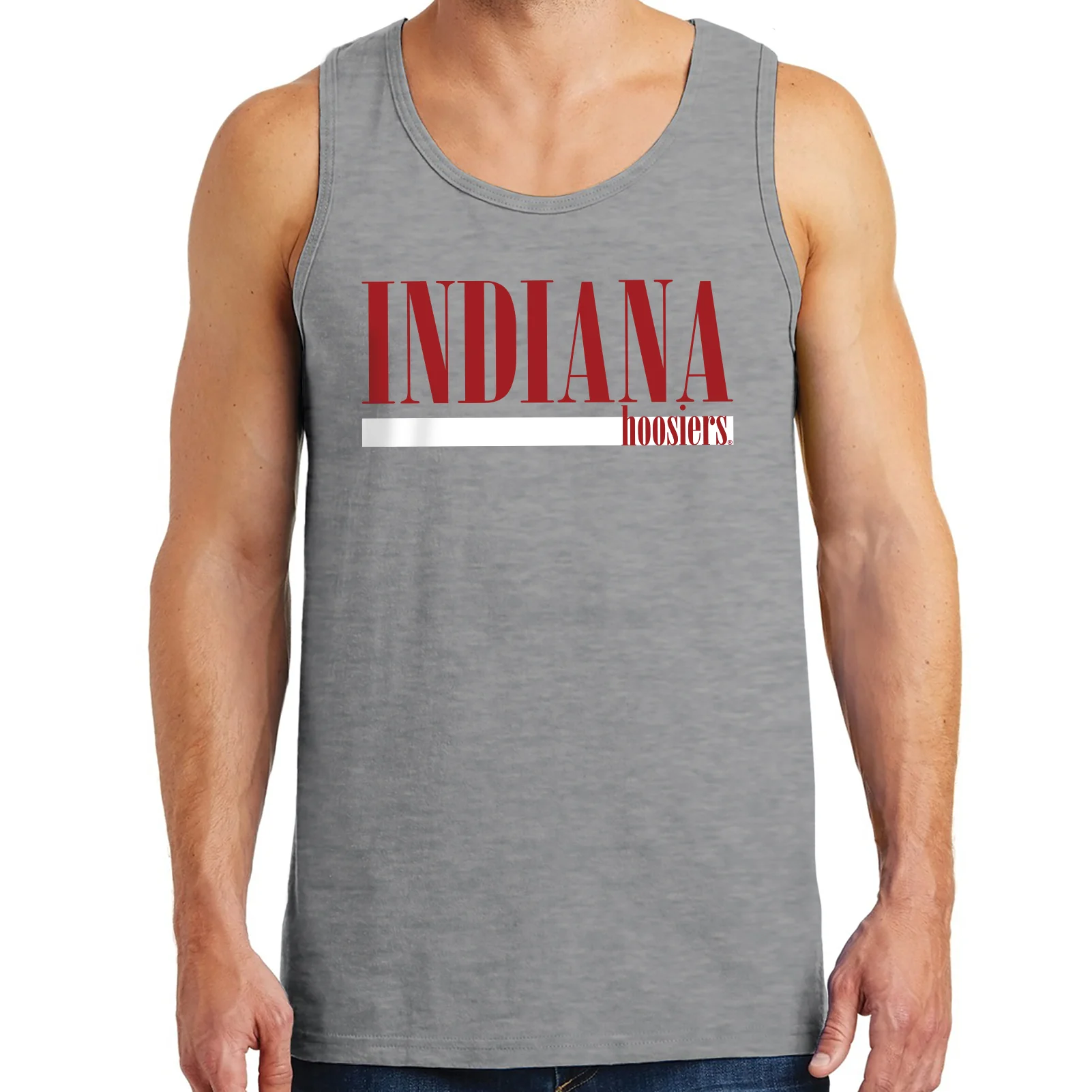 Indiana Hoosiers Boldline Tank Top - Sport Grey - Image 3