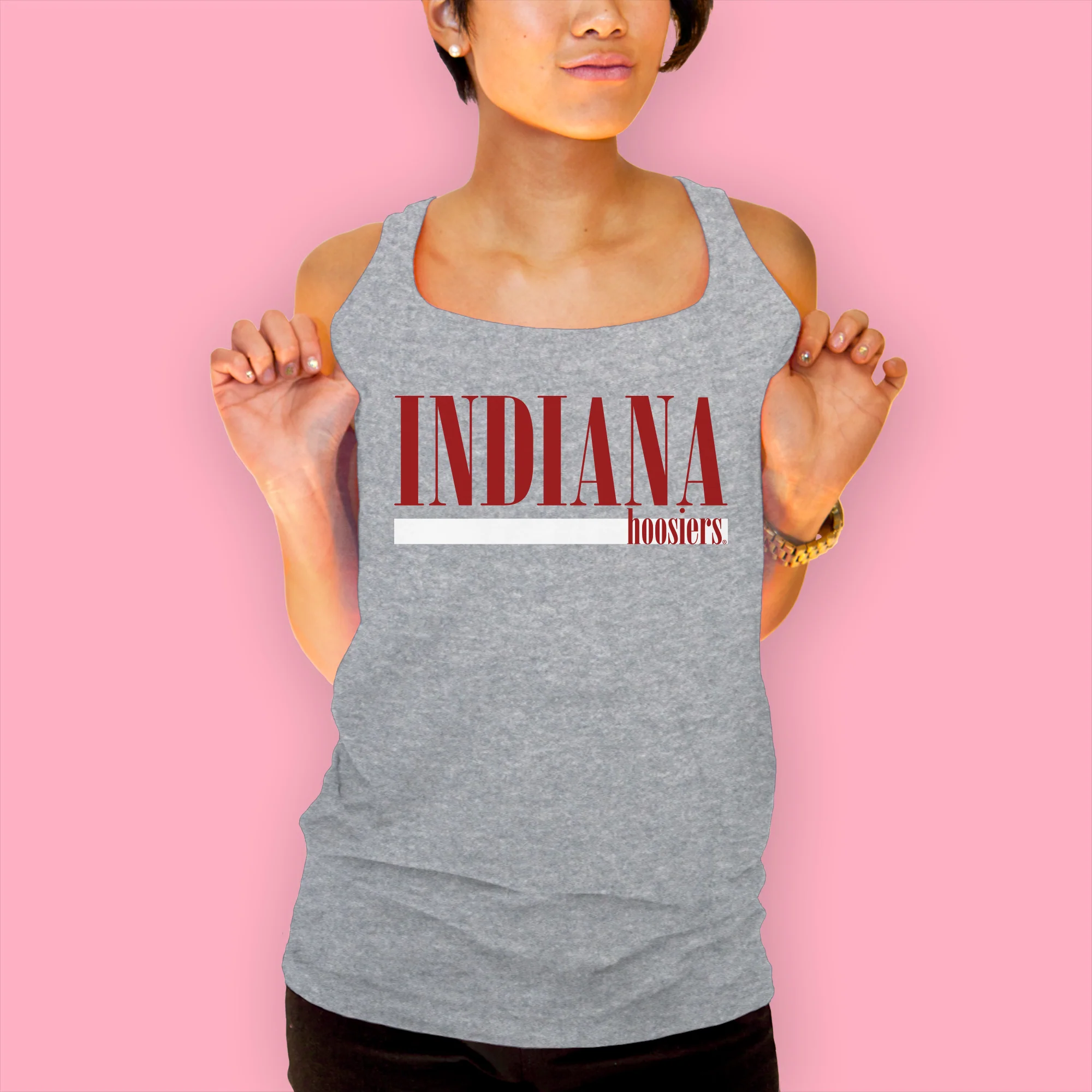 Indiana Hoosiers Boldline Tank Top - Sport Grey - Image 4